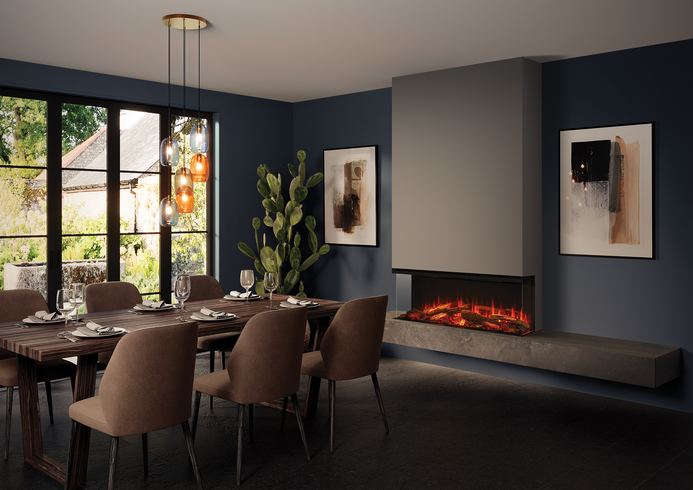 Onyx Avita 120RW Media Wall Fire