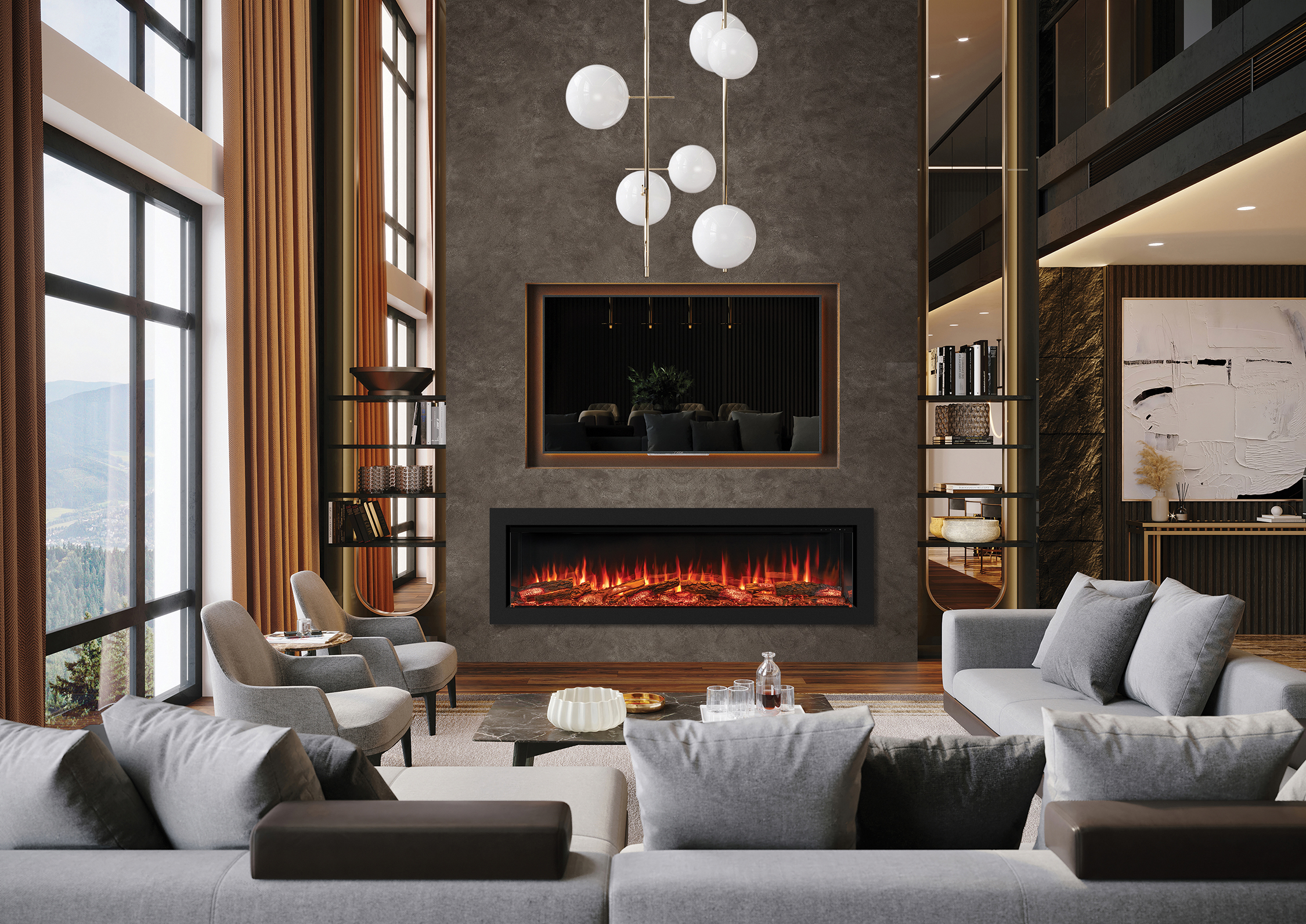 Onyx Avita 190RW Media Wall Fire