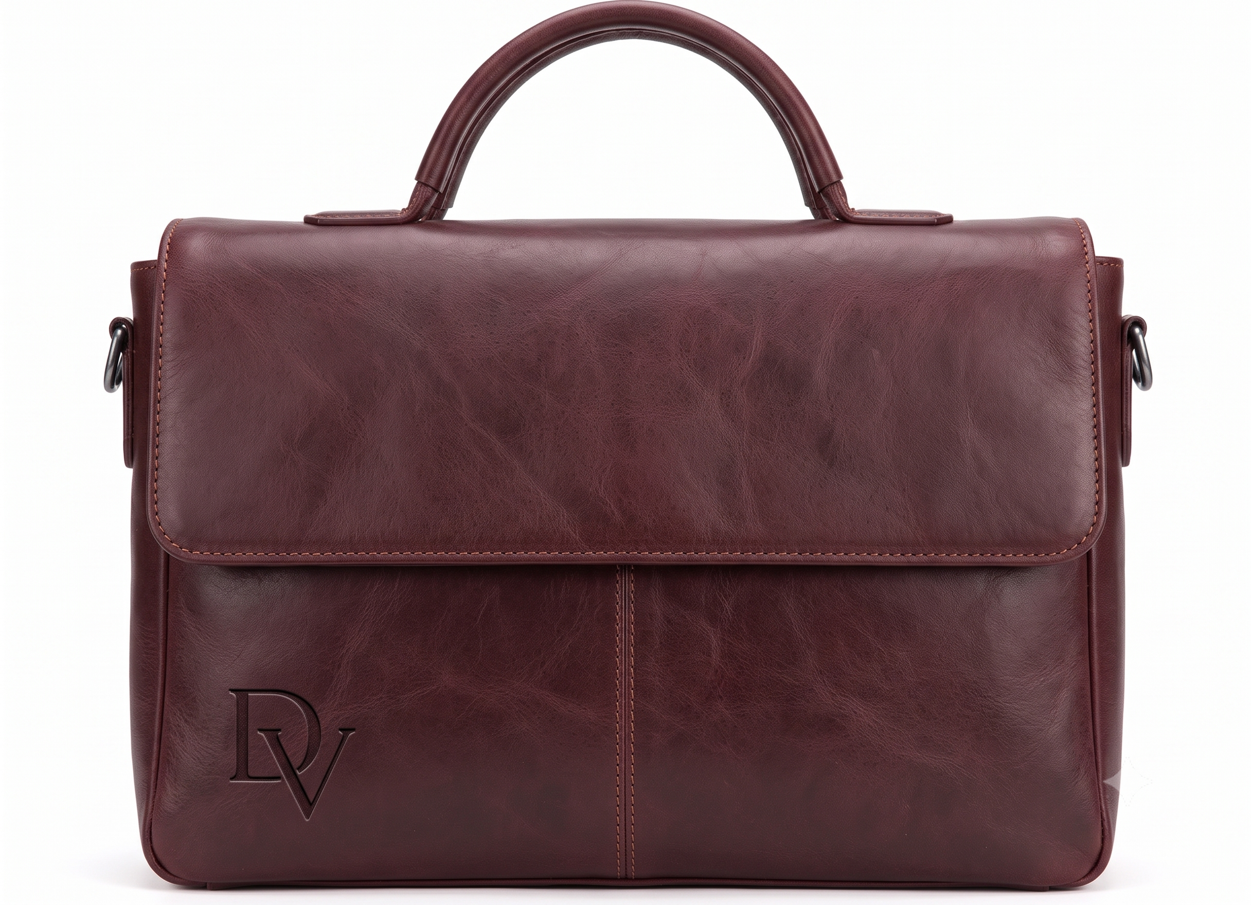 Burgundy Leather Briefcase