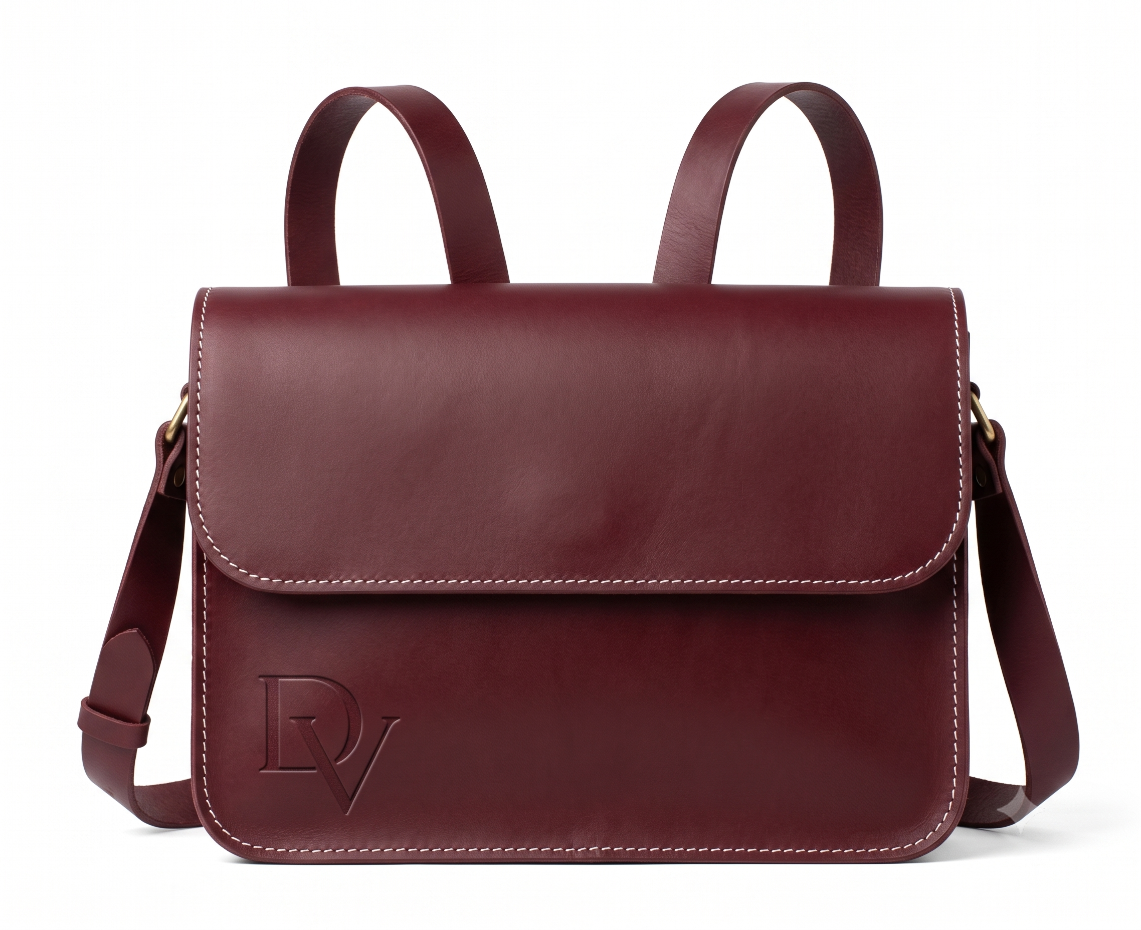 Classic Burgundy Leather Purse