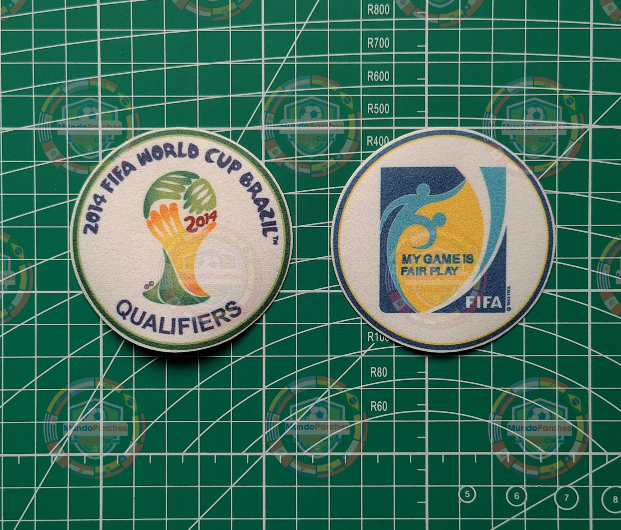 Set Parches Eliminatorias Mundial Brasil 2014