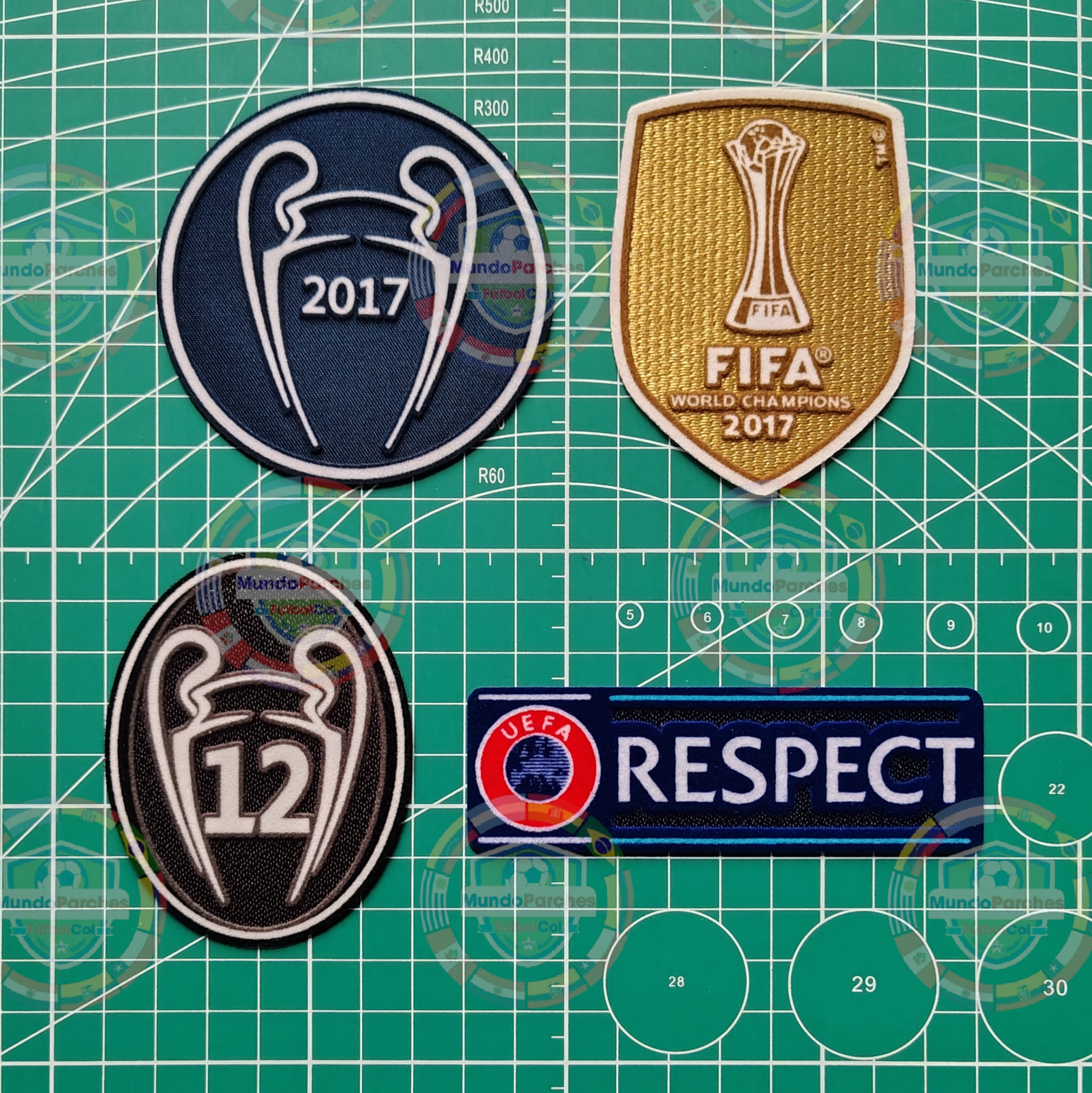 Set Parches Champions League 2017-2018 Real Madrid 2