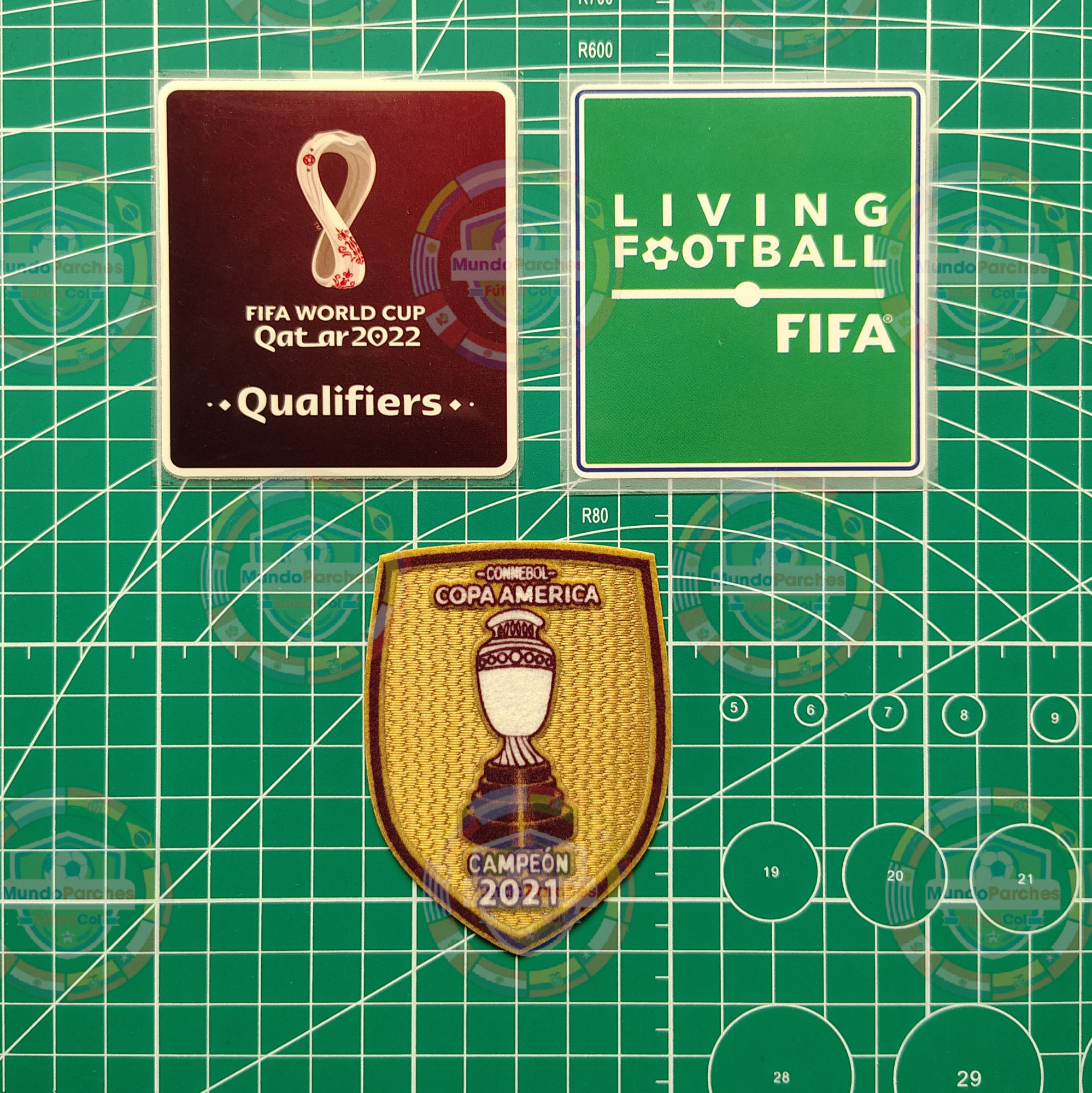 Set Parches Eliminatorias Mundial Qatar 2022 Selección Argentina