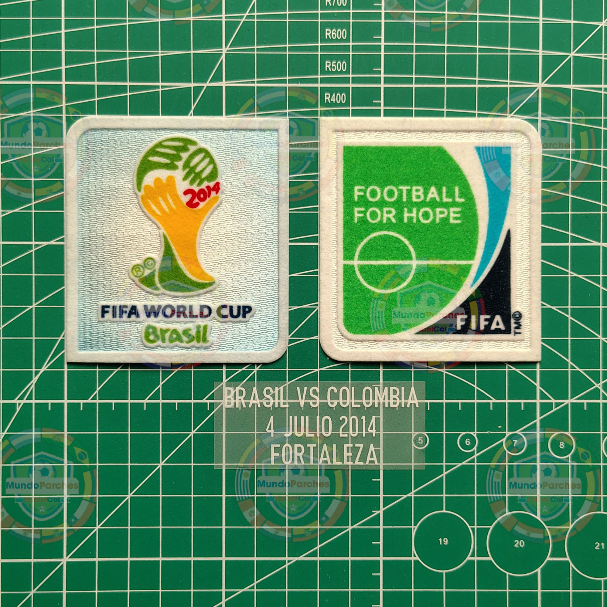 Set Parches Mundial Brasil 2014 Vs Brasil