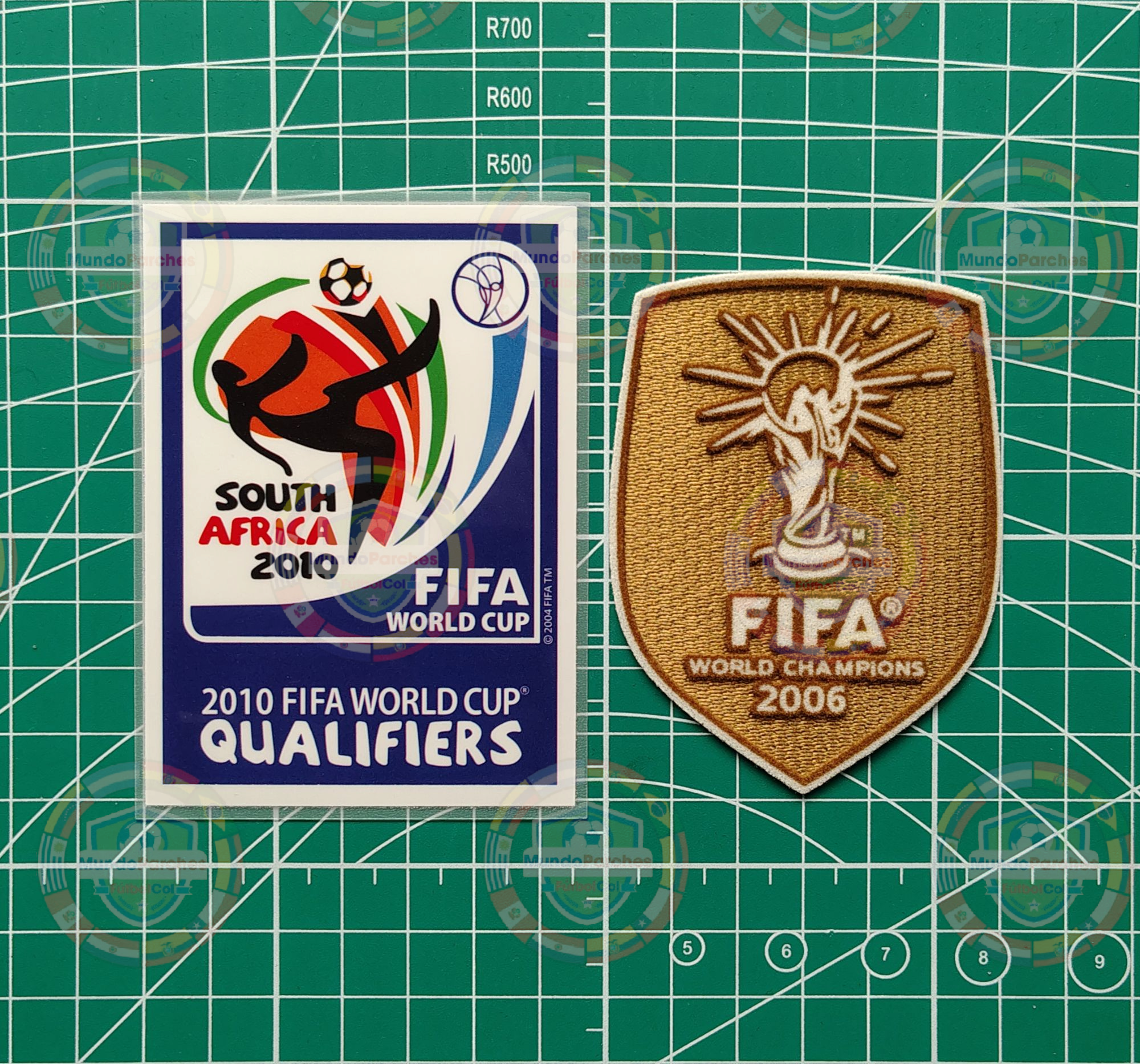 Set Parches Eliminatorias Europeas Mundial 2010 Sudáfrica Selección Italia