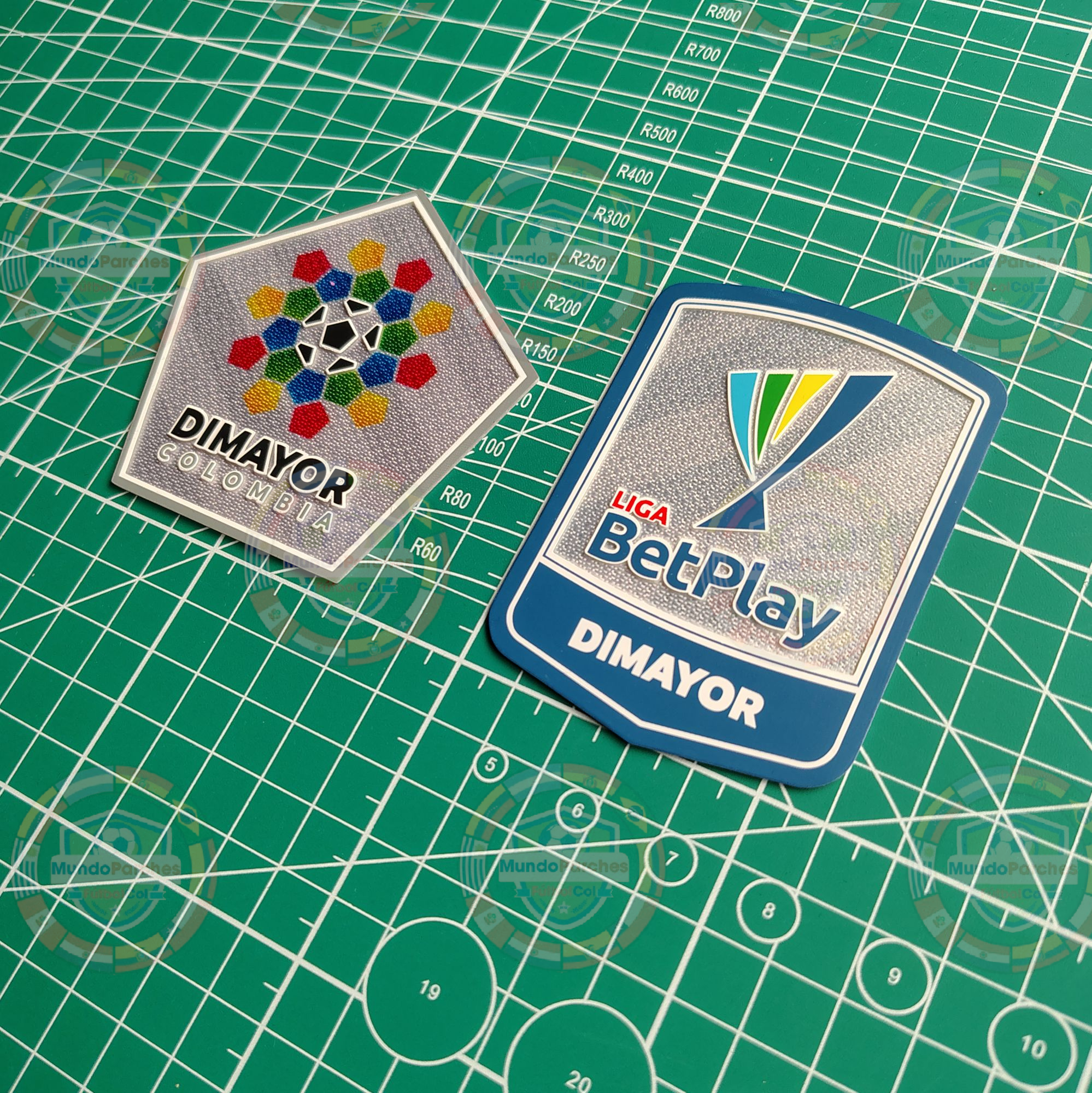 Promoción Set 2 Parches Liga Betplay 2023 Dimayor Camiseta Millonarios