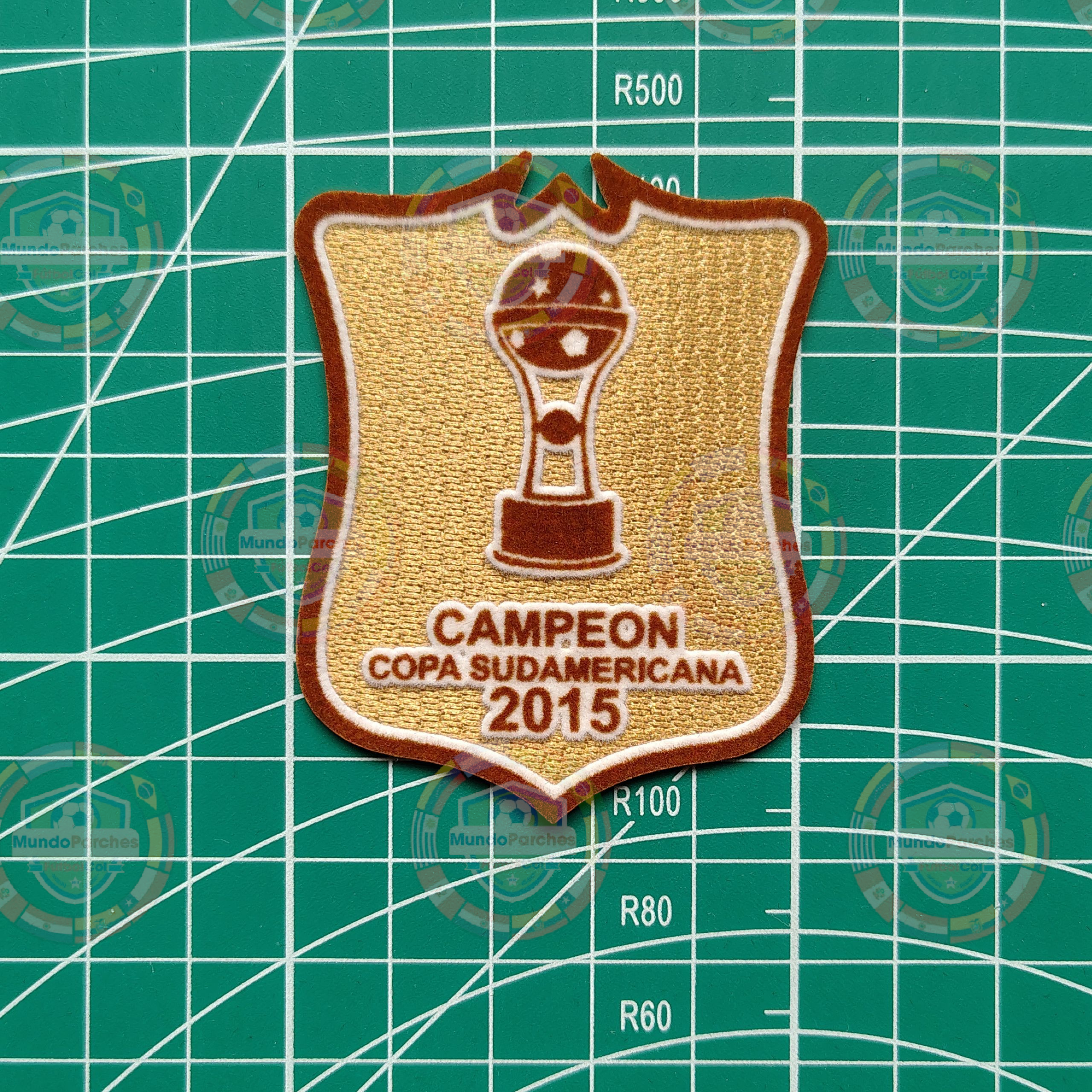 Parche Campeón Copa Sudamericana 2015 Santa Fe Conmebol