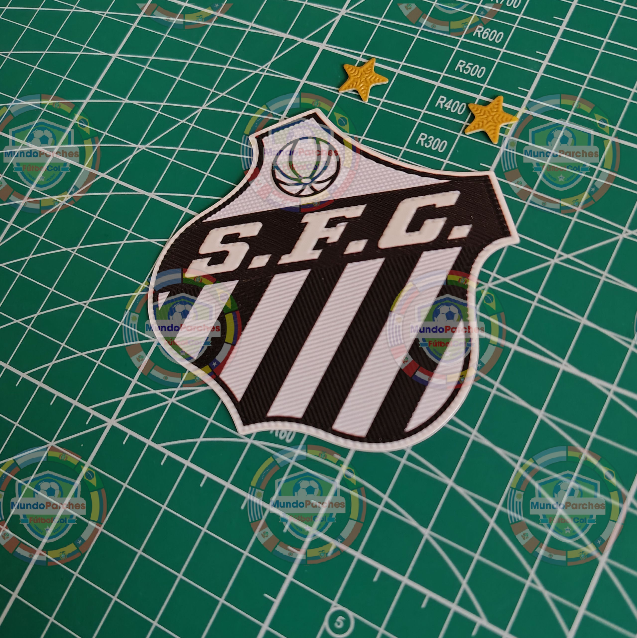 Escudo Santos Brasil Material Tpu Full Color