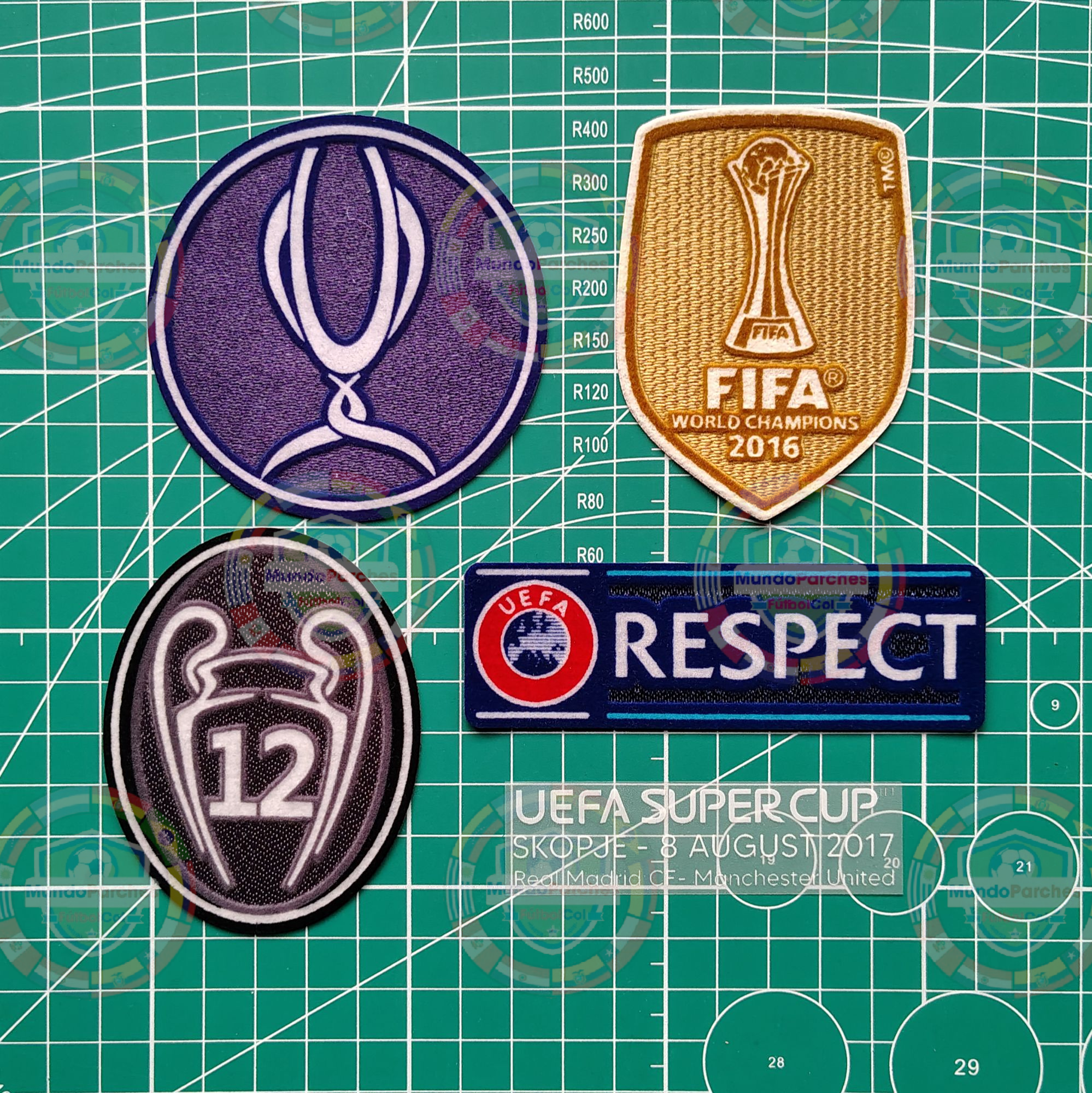 Set Parches Supercopa Europea 2017 Real Madrid Con Match Detail