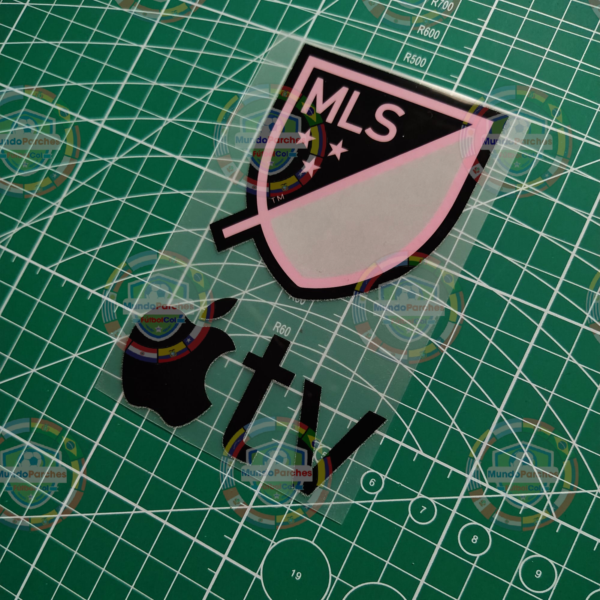 Parche MLS Apple Tv Negro Inter Miami