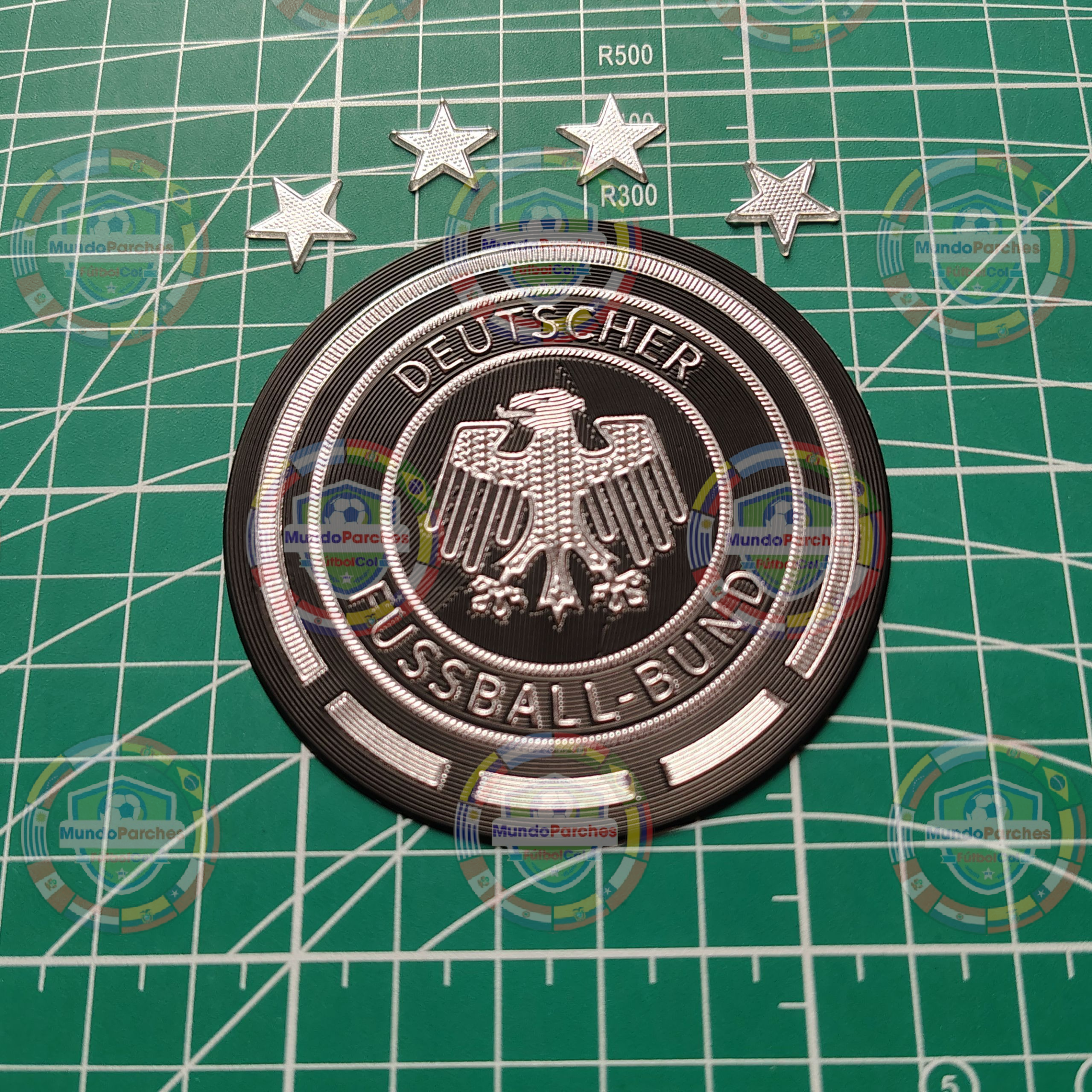 Escudo Selección Alemana 4 Estrellas 2014 Material Tpu (Caucho)
