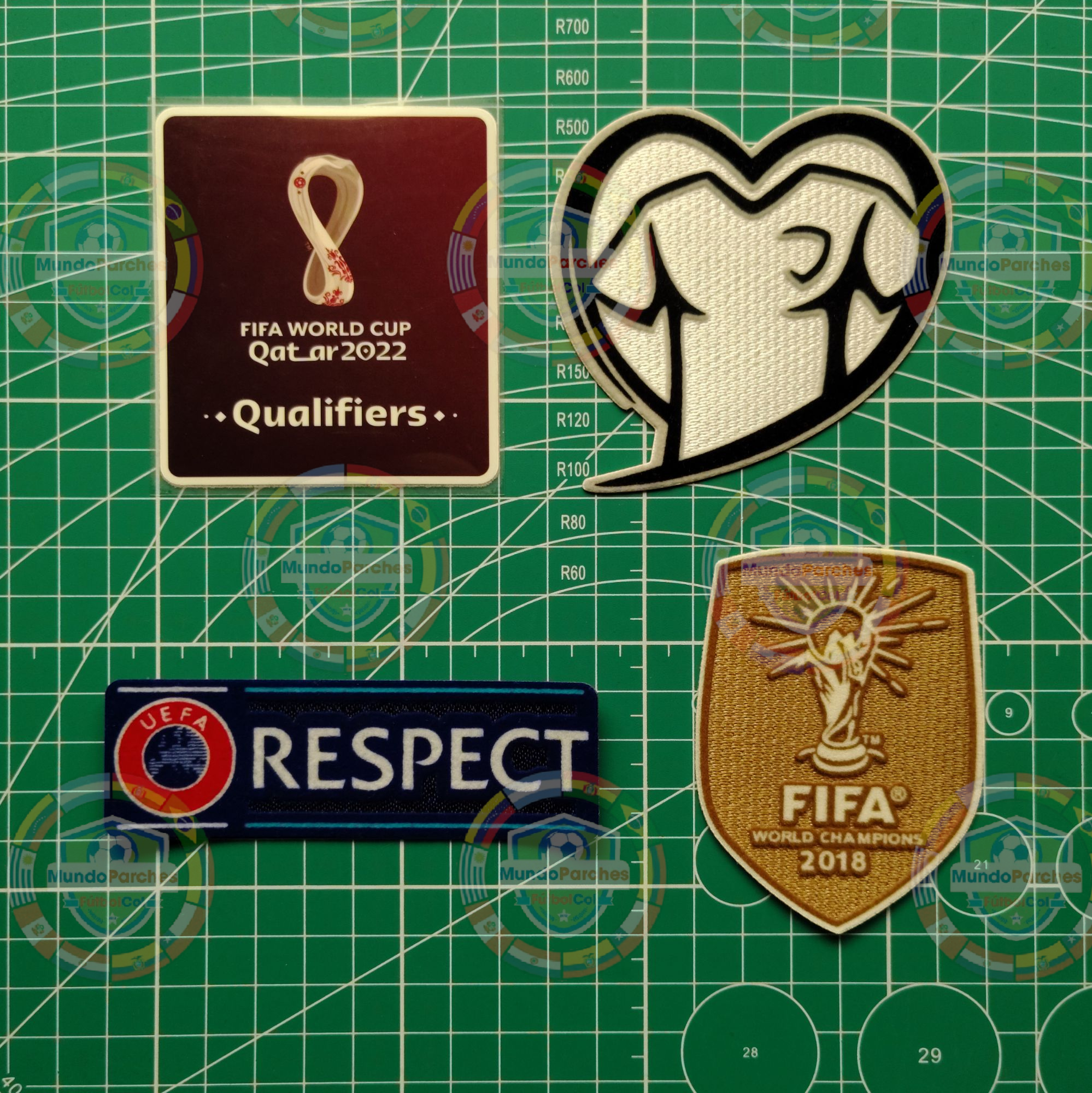 Set Parches Eliminatorias Europeas Mundial 2022 Qatar Selección Francia