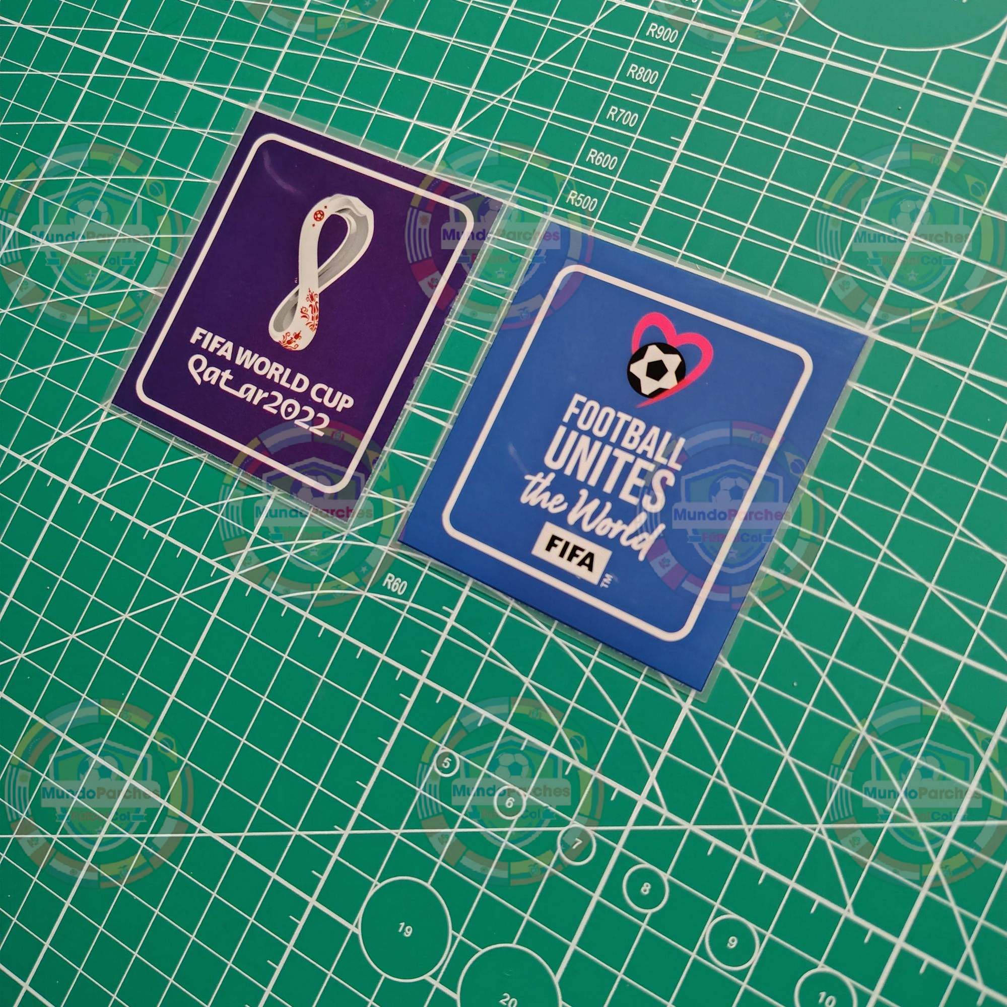 Set Parches Mundial Qatar 2022 Prendas Claras
