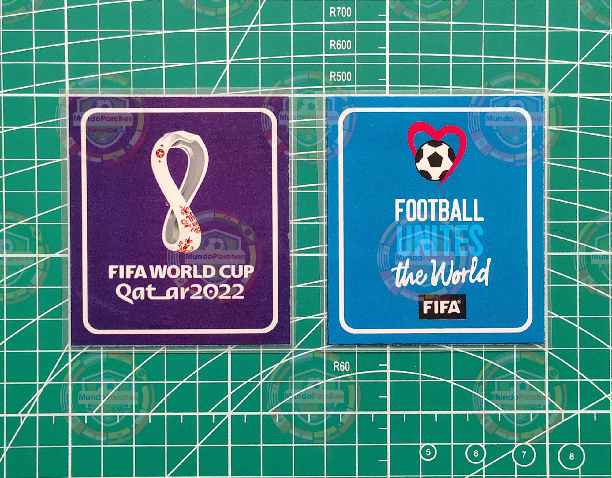Set Parches Mundial Catar Qatar 2022 Prendas Claras