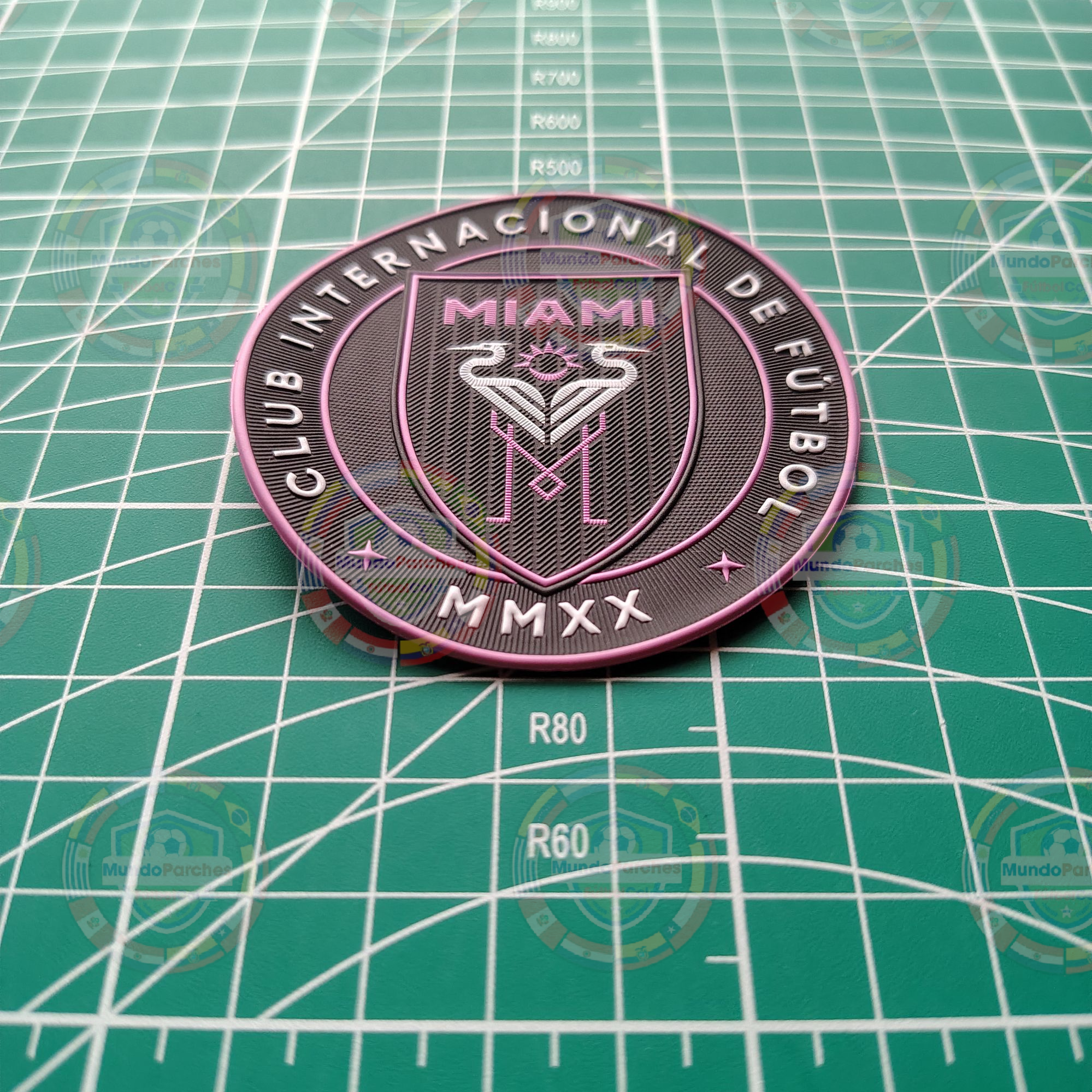 Escudo Inter De Miami Material Tpu (Caucho) Full Color