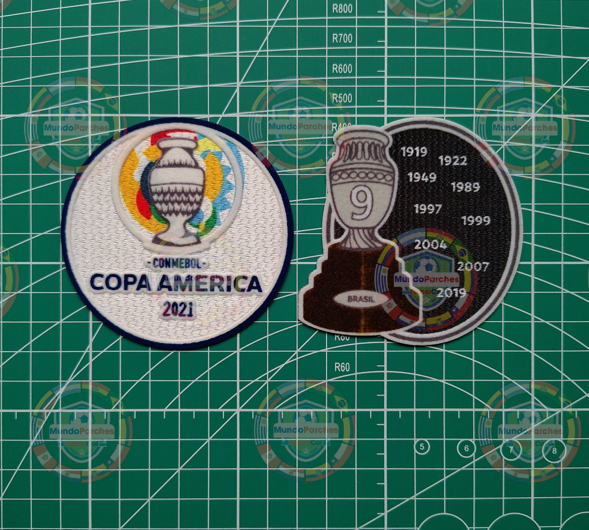 Set Parches Copa América 2021 Selección Brasil