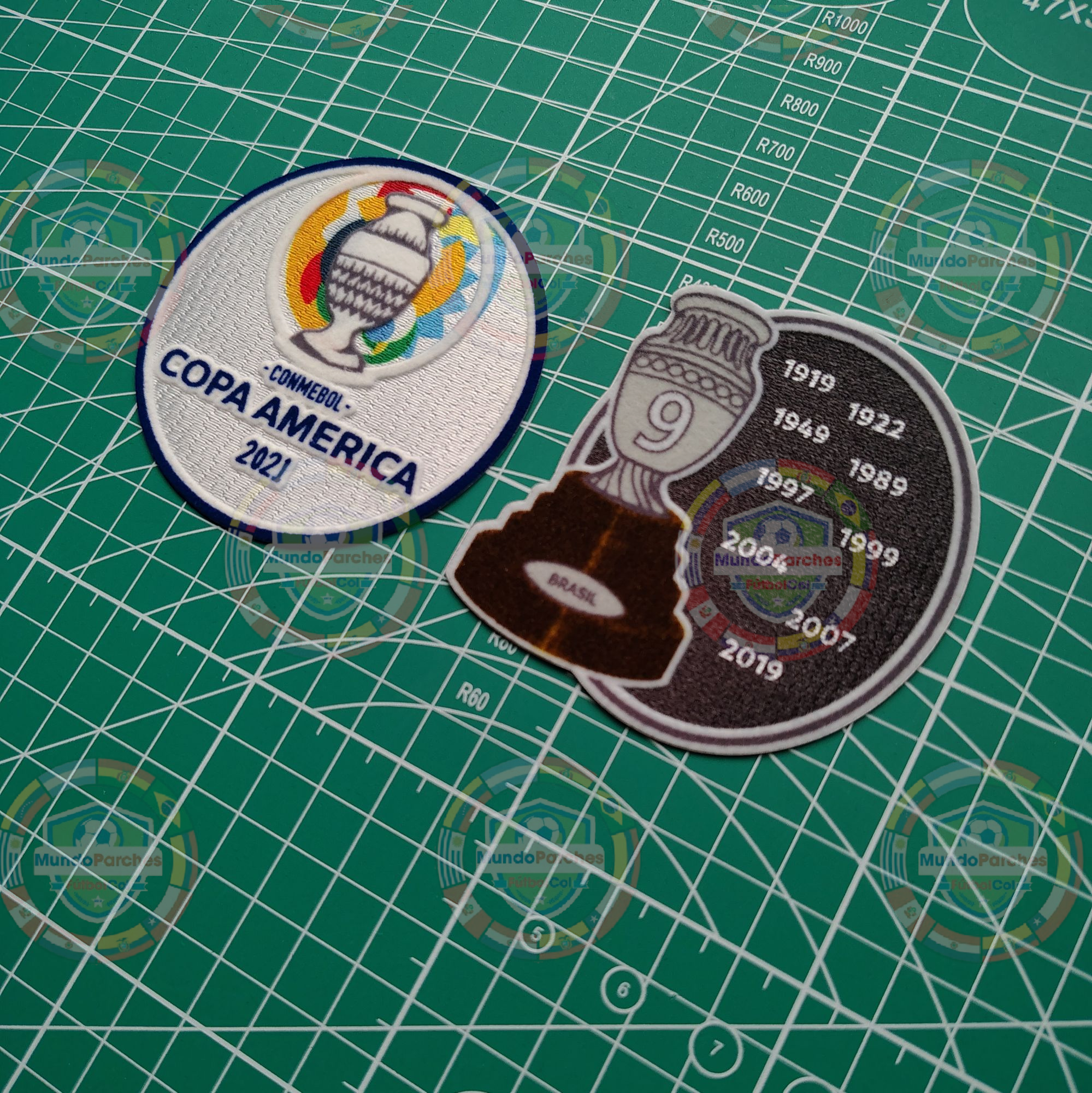 Set Parches Copa América 2021 Selección Brasil
