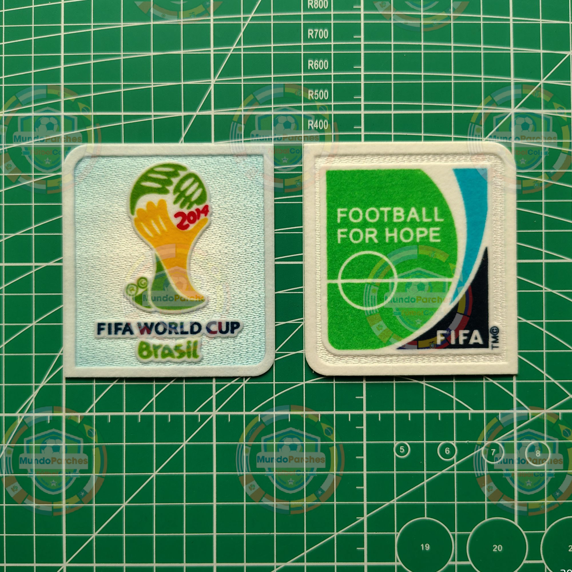 Set Parches Mundial Brasil 2014