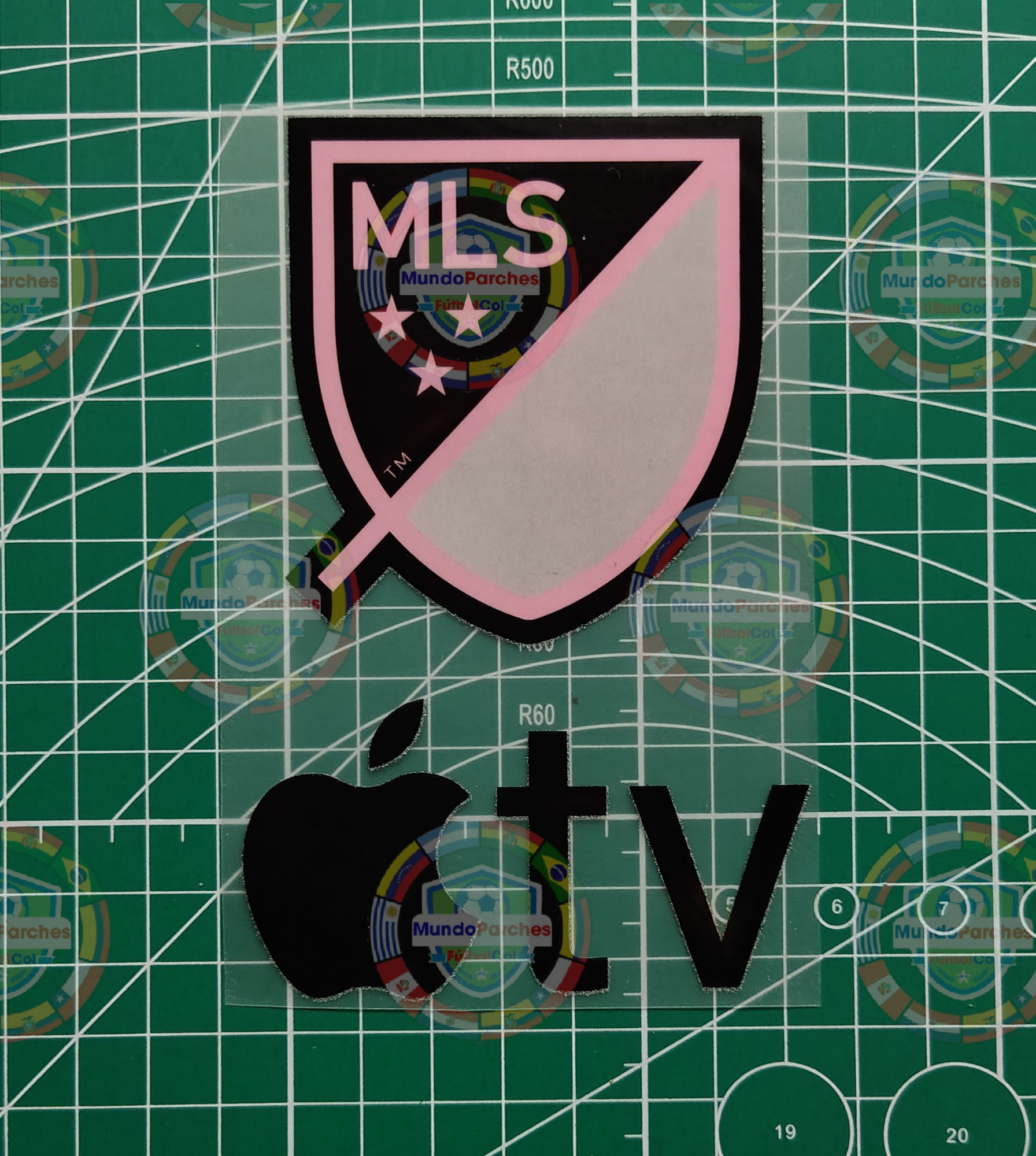 Parche MLS Apple Tv Negro Inter Miami