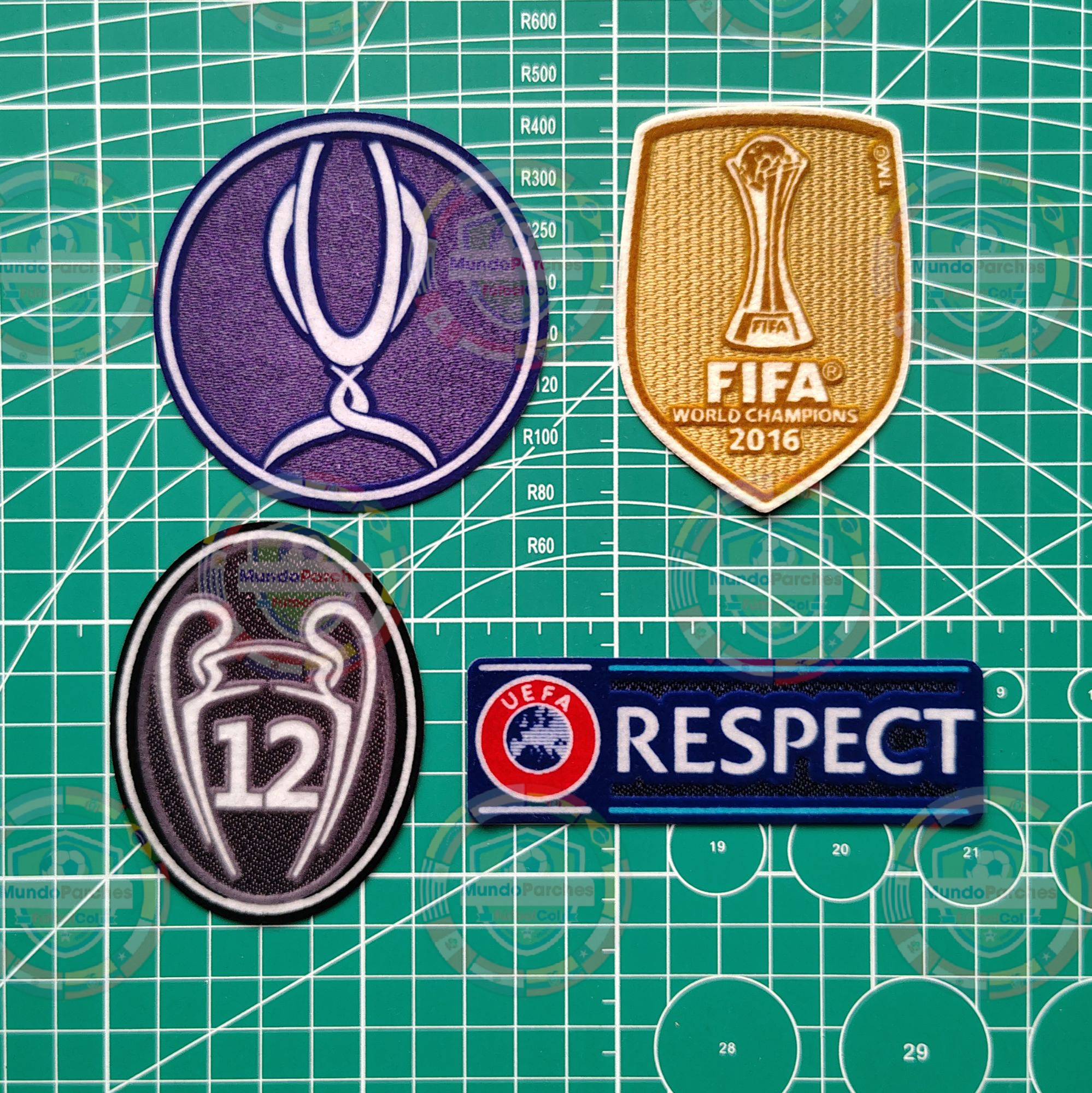 Set Parches Supercopa Europea 2017 Real Madrid Con Match Detail