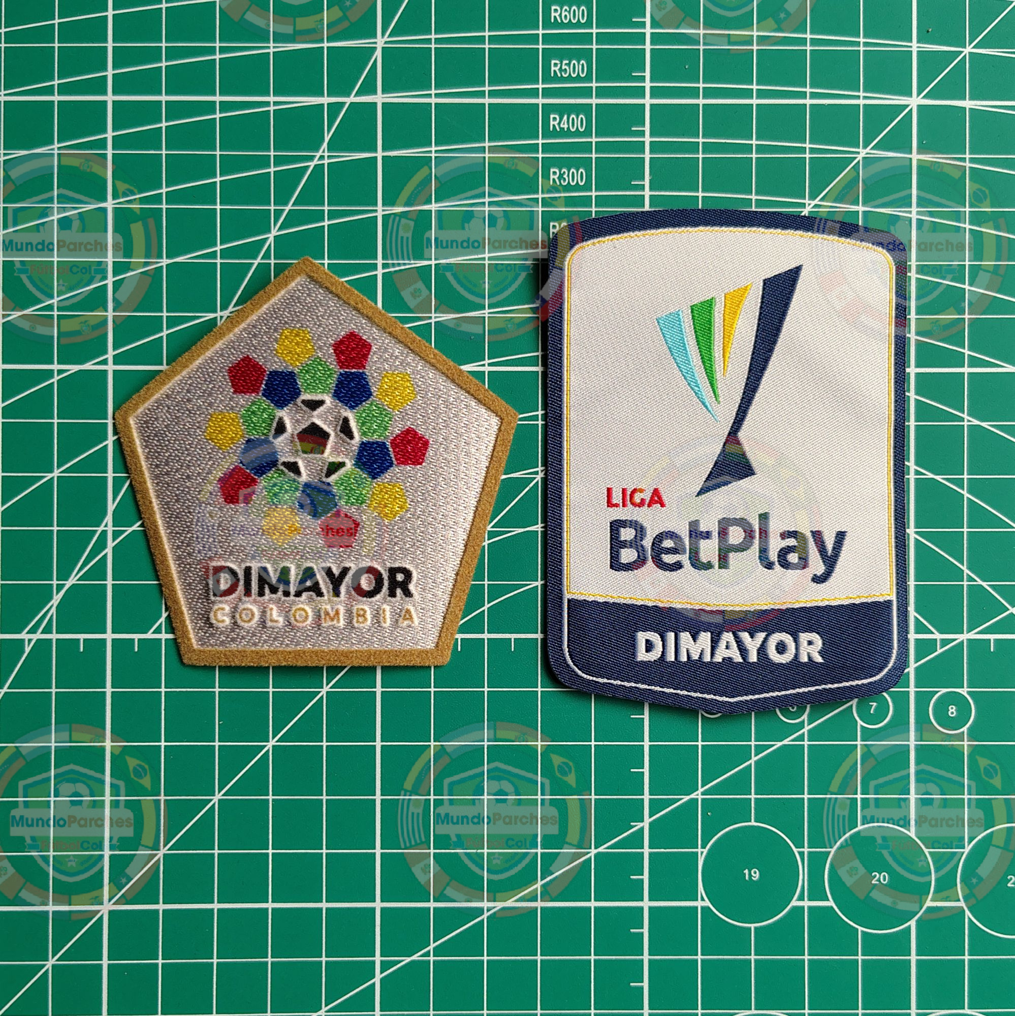 Promoción Set 2 Parches Liga Betplay 2021 Dimayor Camiseta Millonarios