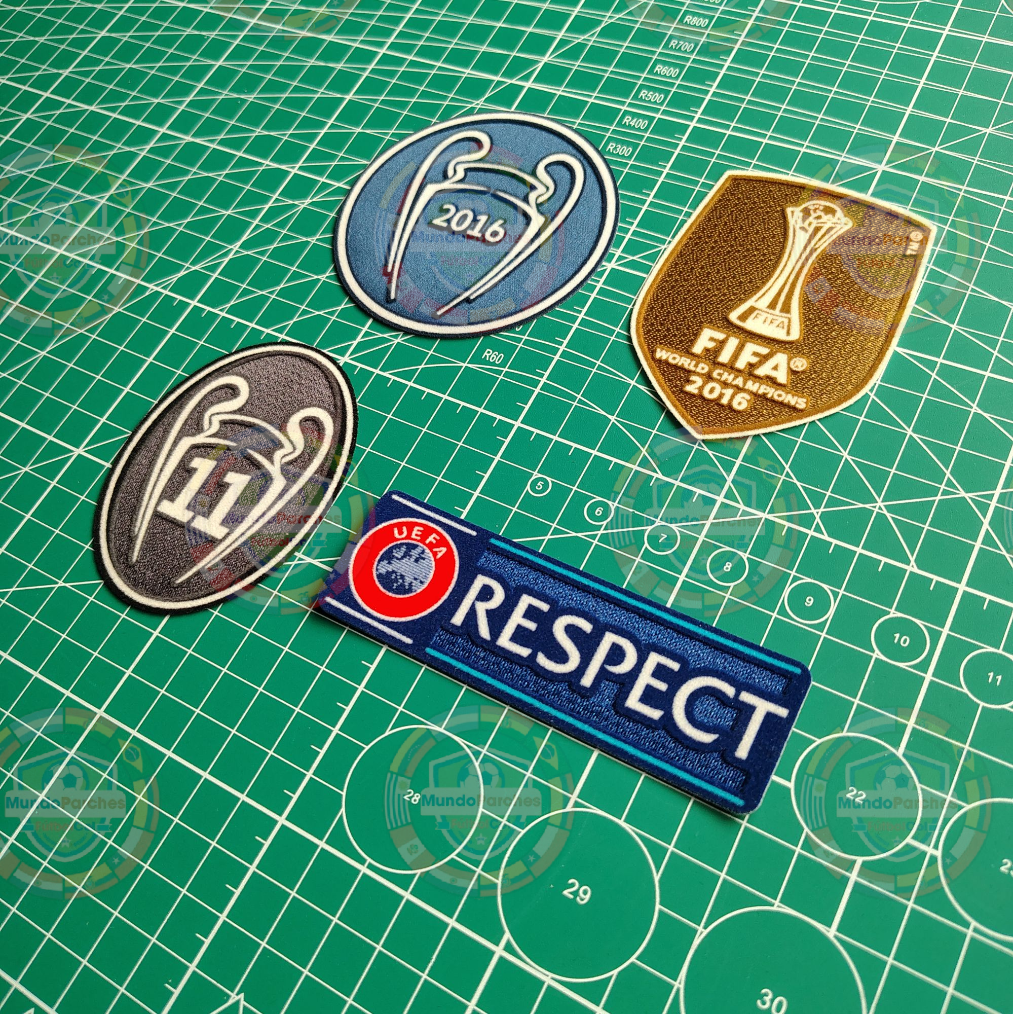 Set Parches Champions League 2016-2017 Real Madrid
