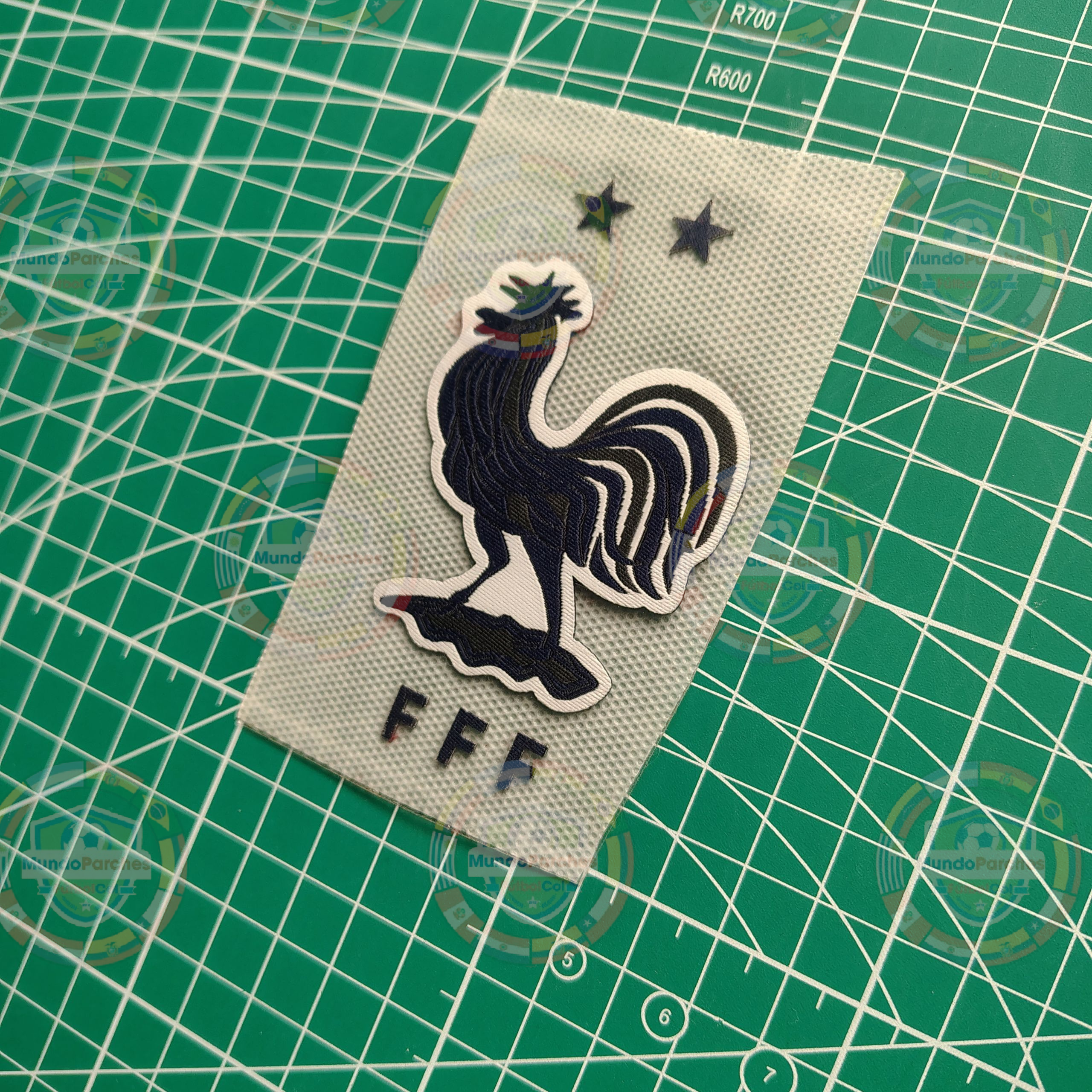 Escudo Selección Francia Material Tejido