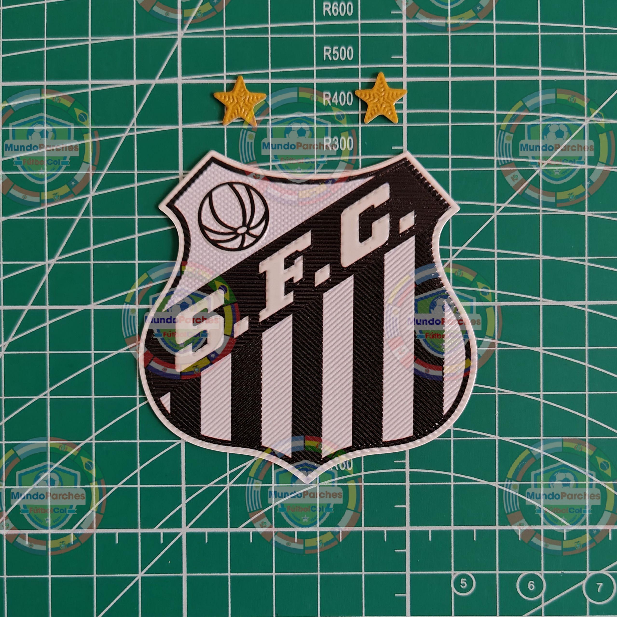 Escudo Santos Brasil Material Tpu Full Color