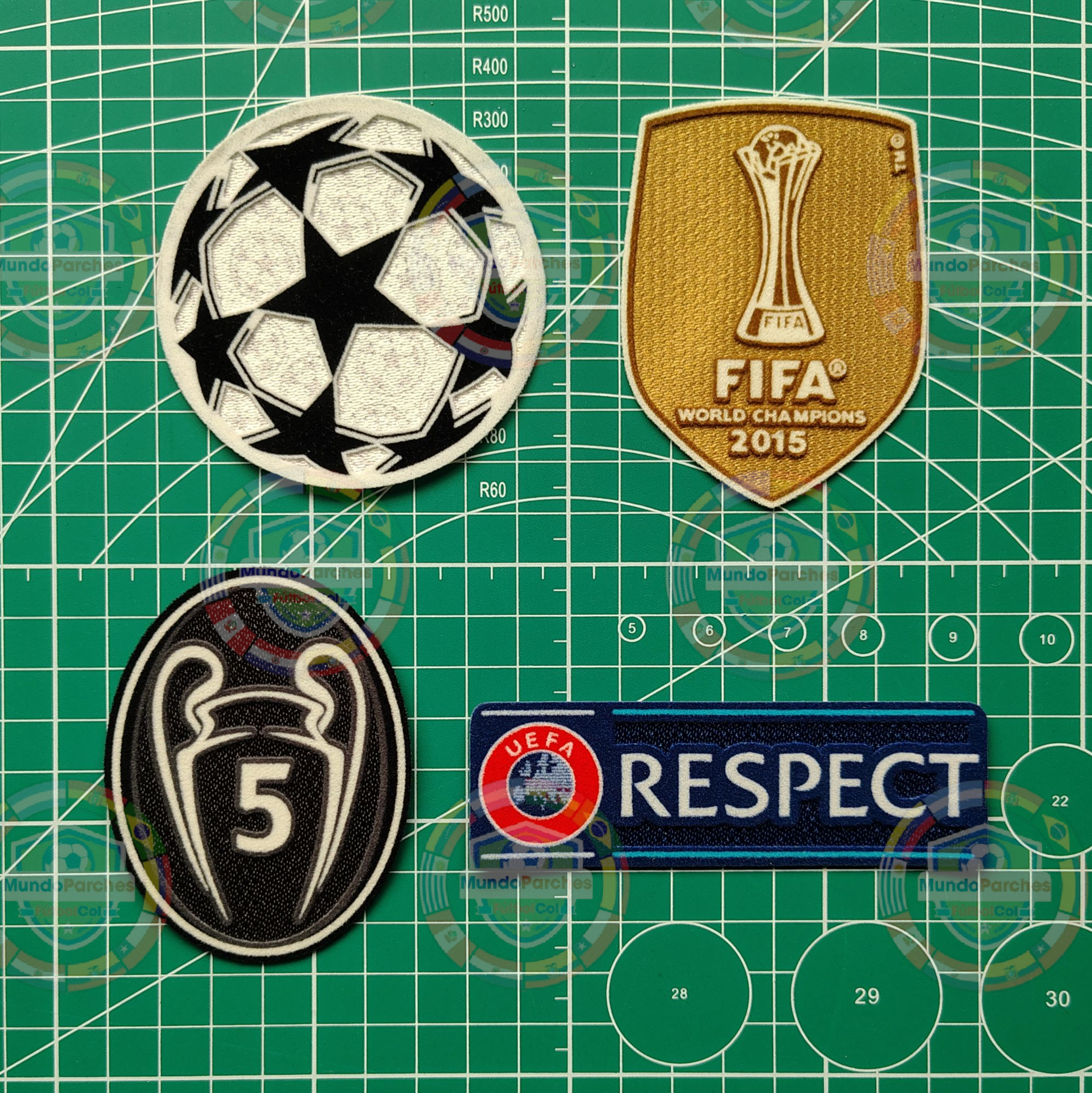 Set Parches Champions League 2016- 2017 Barcelona