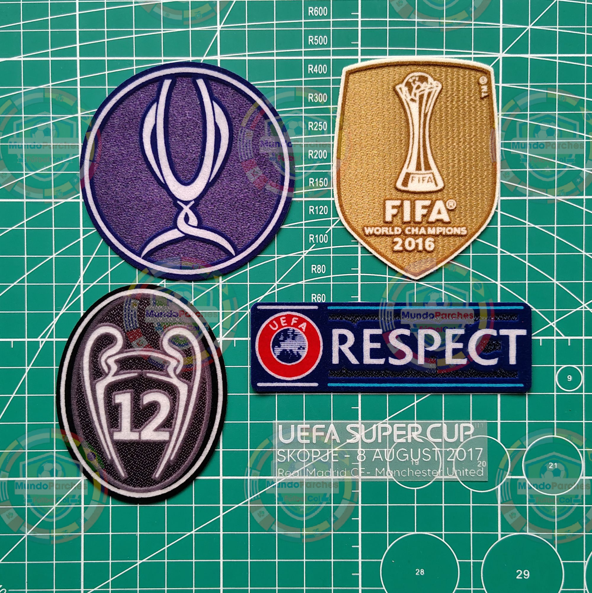 Set Parches Supercopa Europea 2017 Real Madrid Match Detail