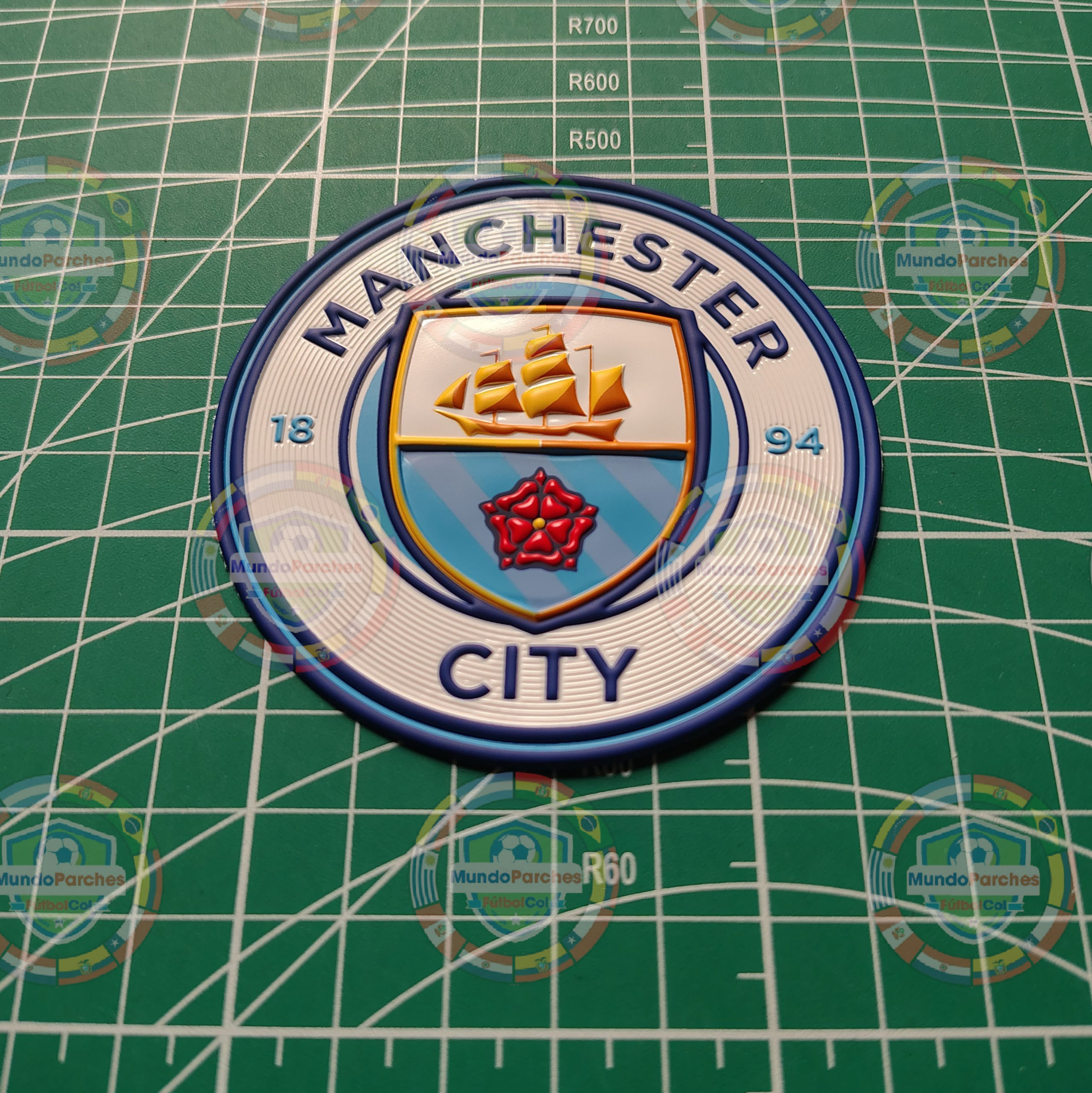 Escudo Manchester City Material Tpu (Caucho) Full Color