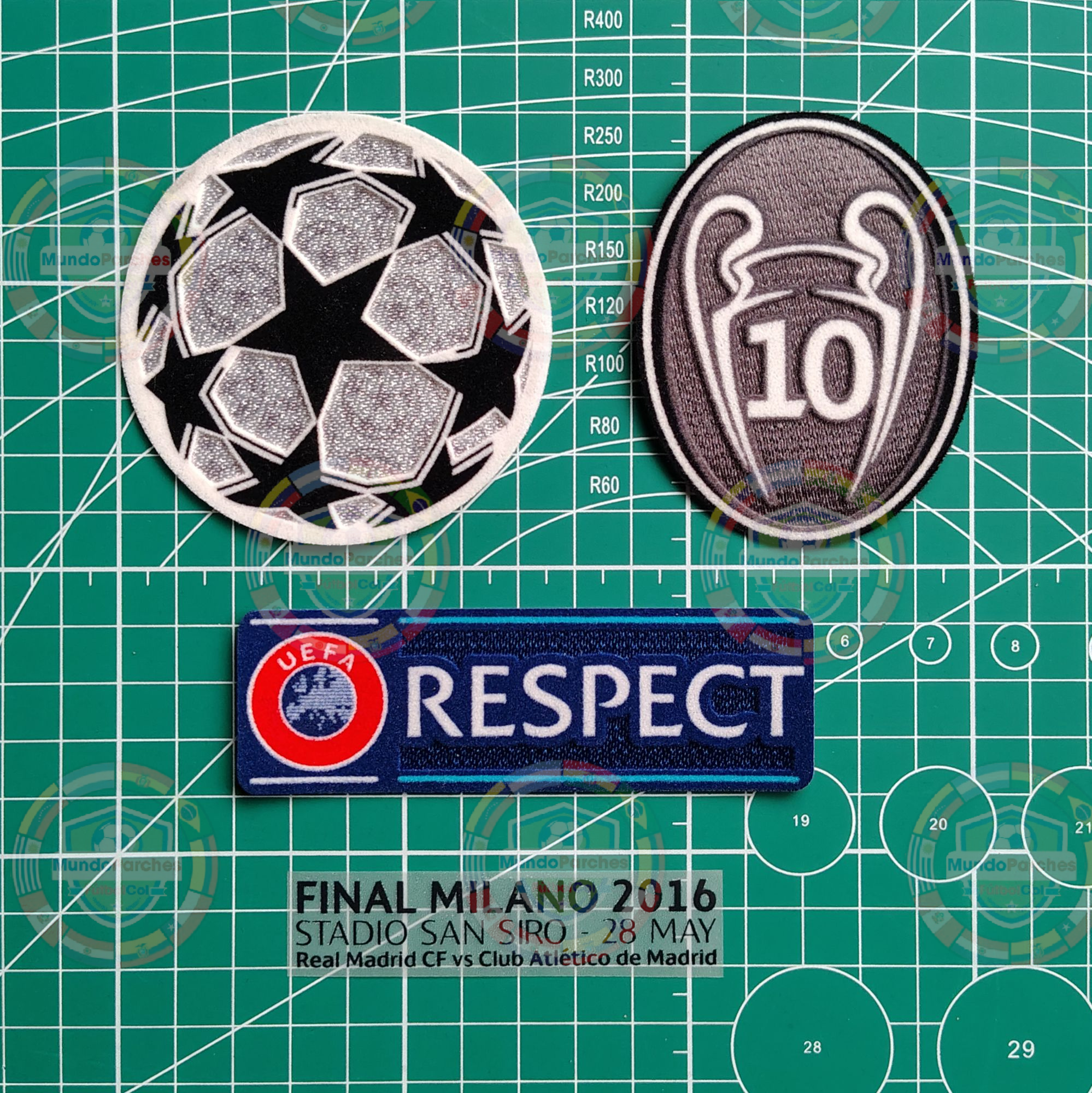 Set Parches Champions League Final 2016 Real Madrid