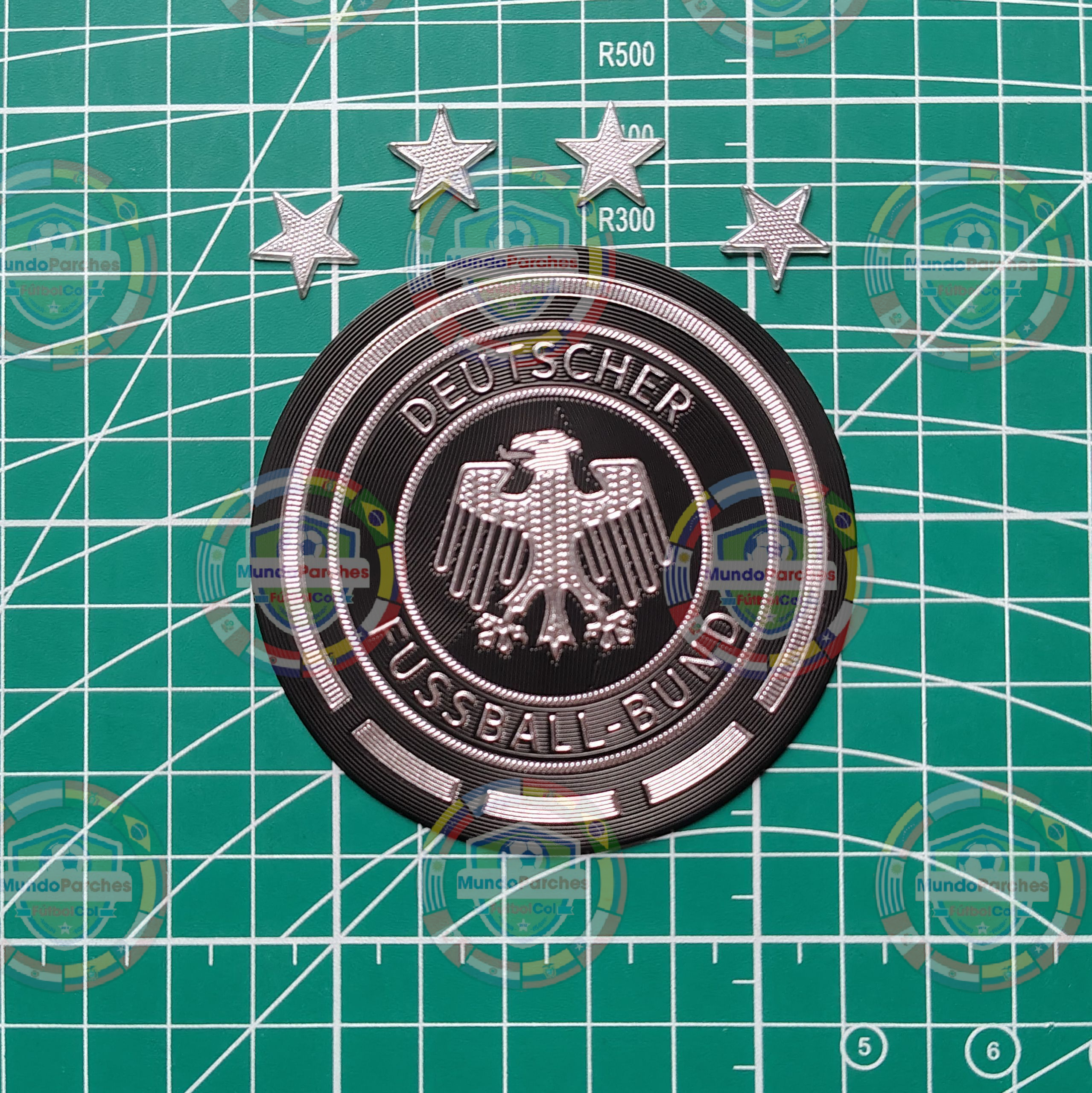 Escudo Selección Alemana 4 Estrellas 2014 Material Tpu (Caucho)