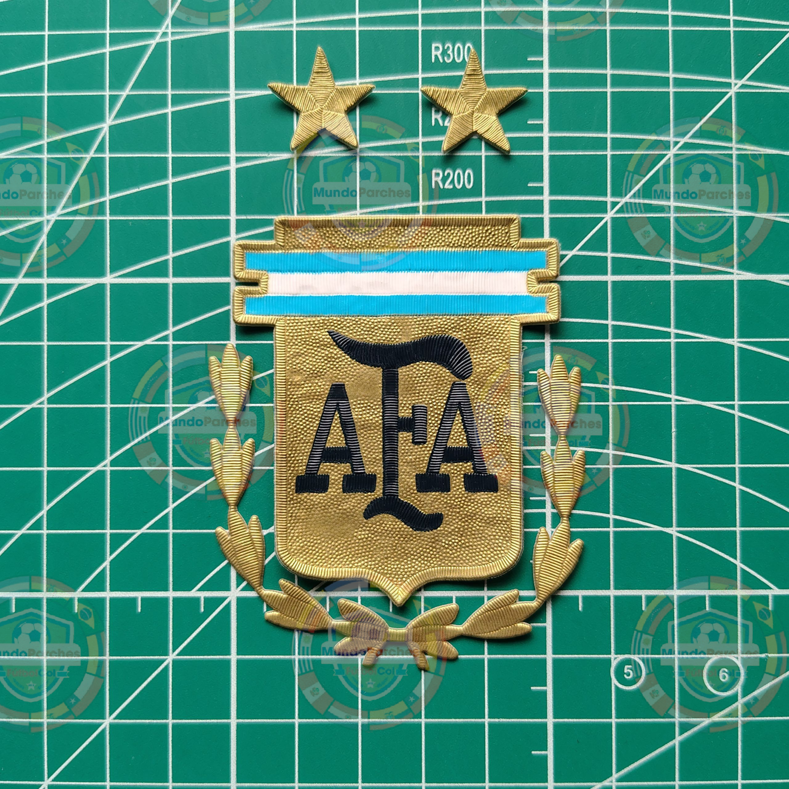 Escudo Selección Argentina Mundial Qatar 2022 Material Tpu (Caucho)