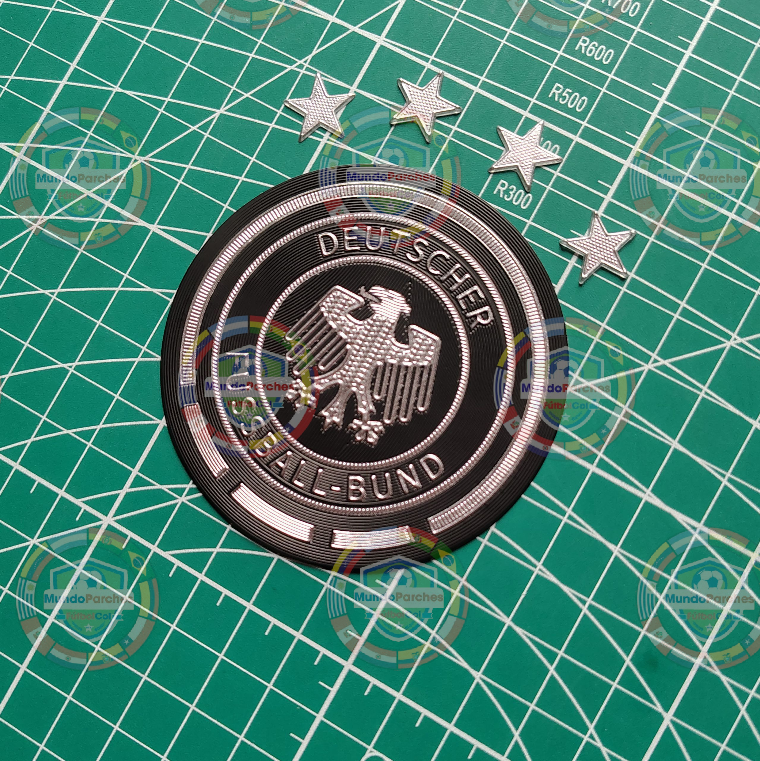 Escudo Selección Alemana 4 Estrellas 2014 Material Tpu (Caucho)