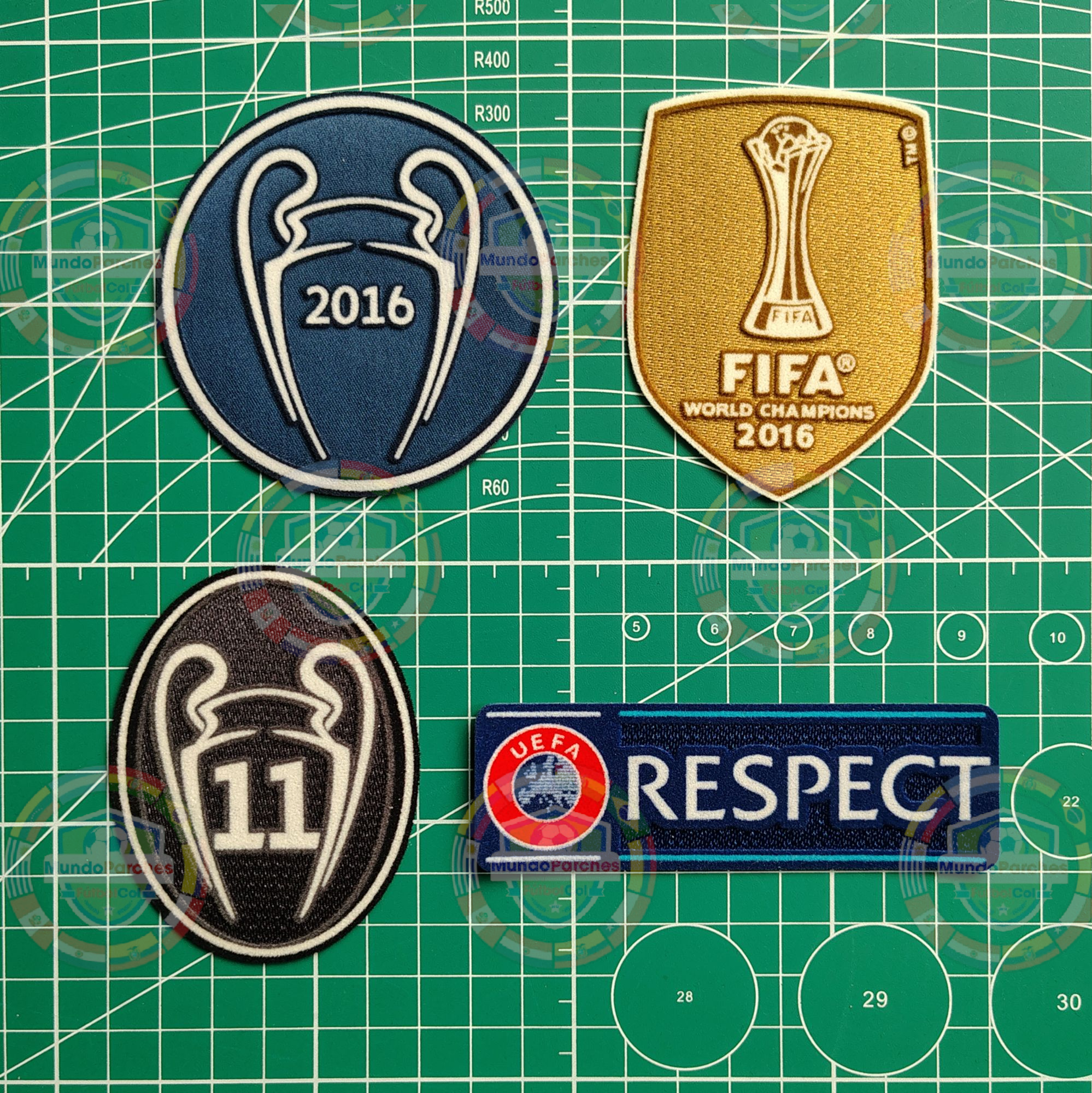 Set Parches Champions League 2016-2017 Real Madrid
