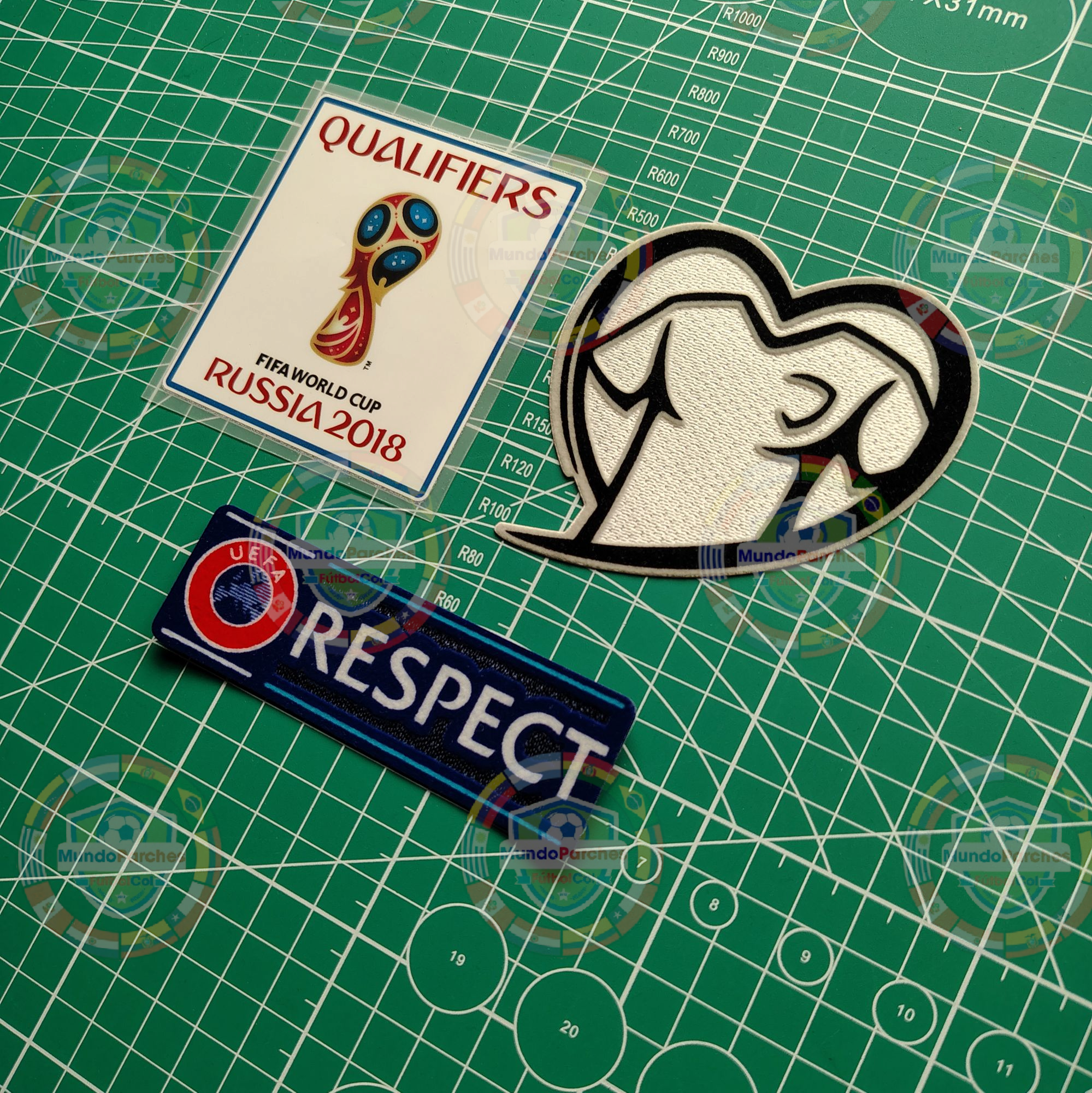 Set Parches Eliminatorias Europeas Mundial 2018 Rusia