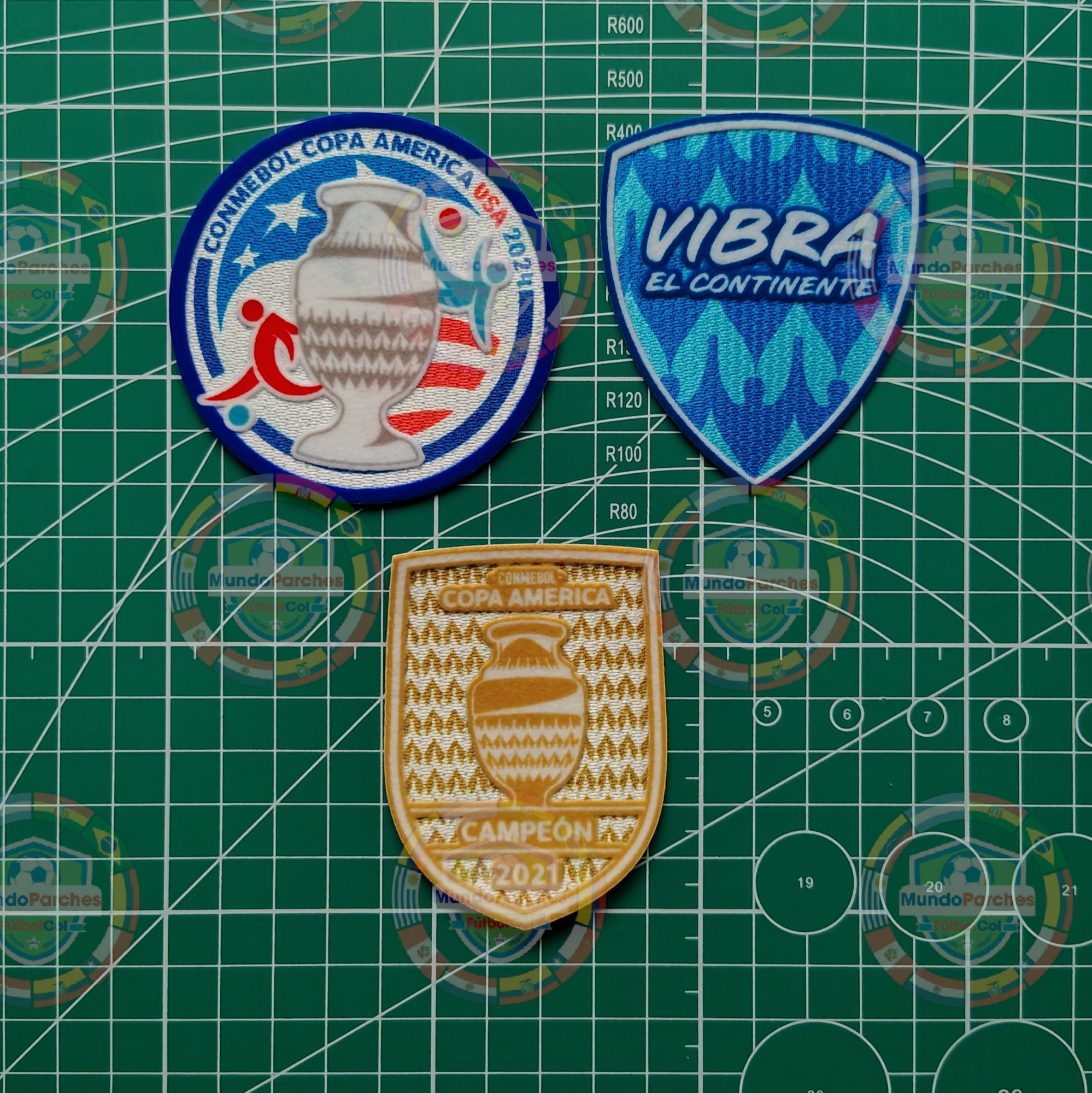 Set Parches Copa América Usa 2024 Selección Argentina