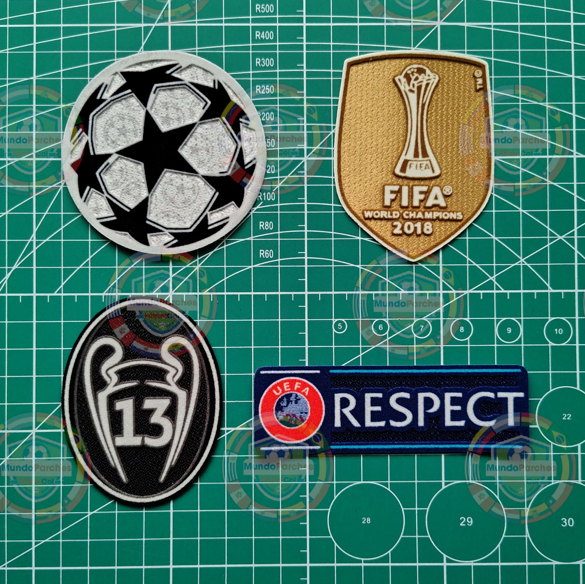 Set Parches Champions League 2019-2020 Real Madrid