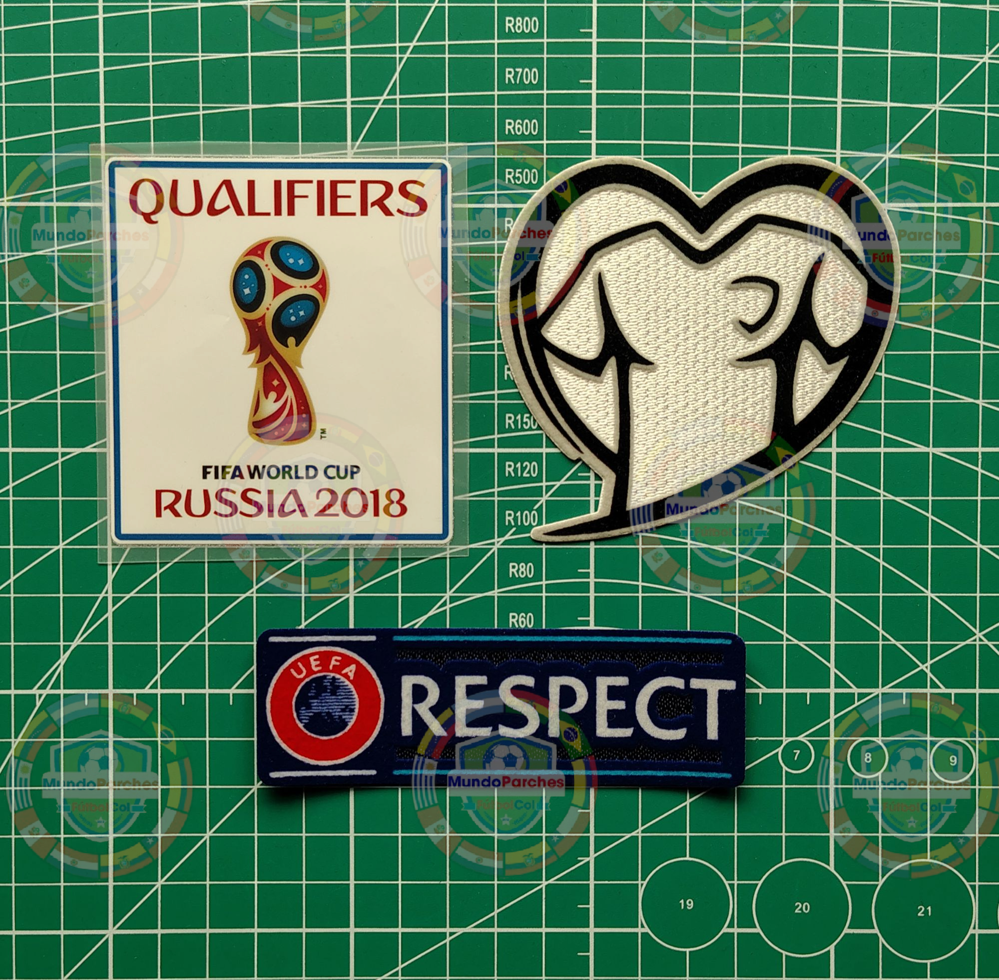 Set Parches Eliminatorias Europeas Mundial 2018 Rusia