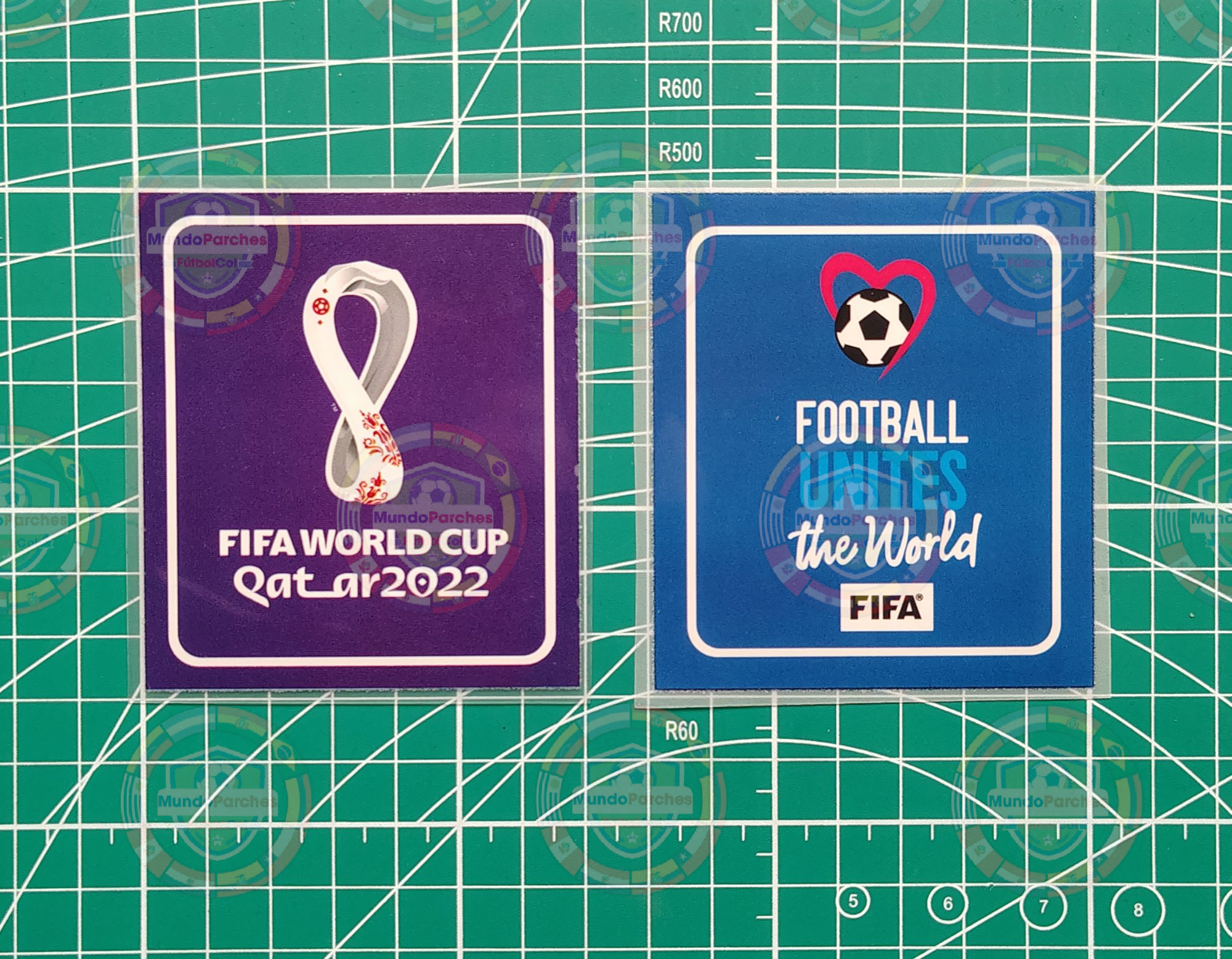 Set Parches Mundial Qatar 2022 Prendas Claras