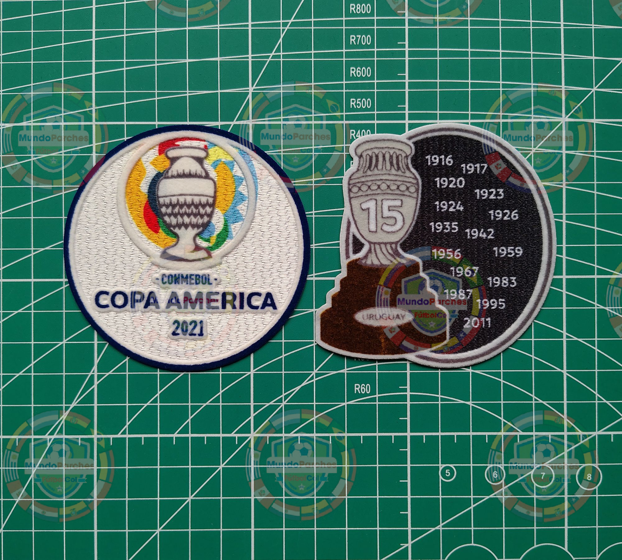 Set Parches Copa América 2021 Selección Uruguay