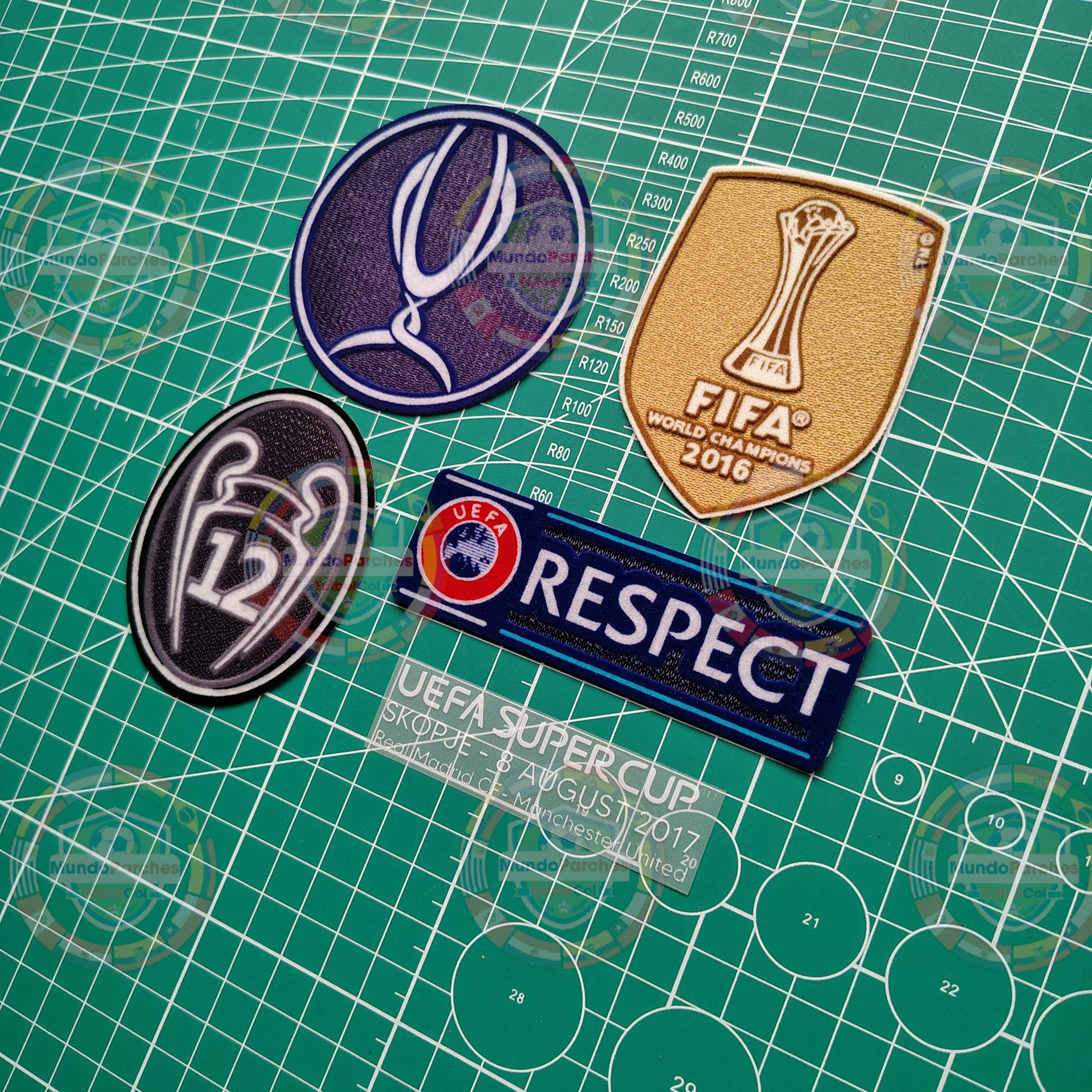 Set Parches Supercopa Europea 2017 Real Madrid Match Detail