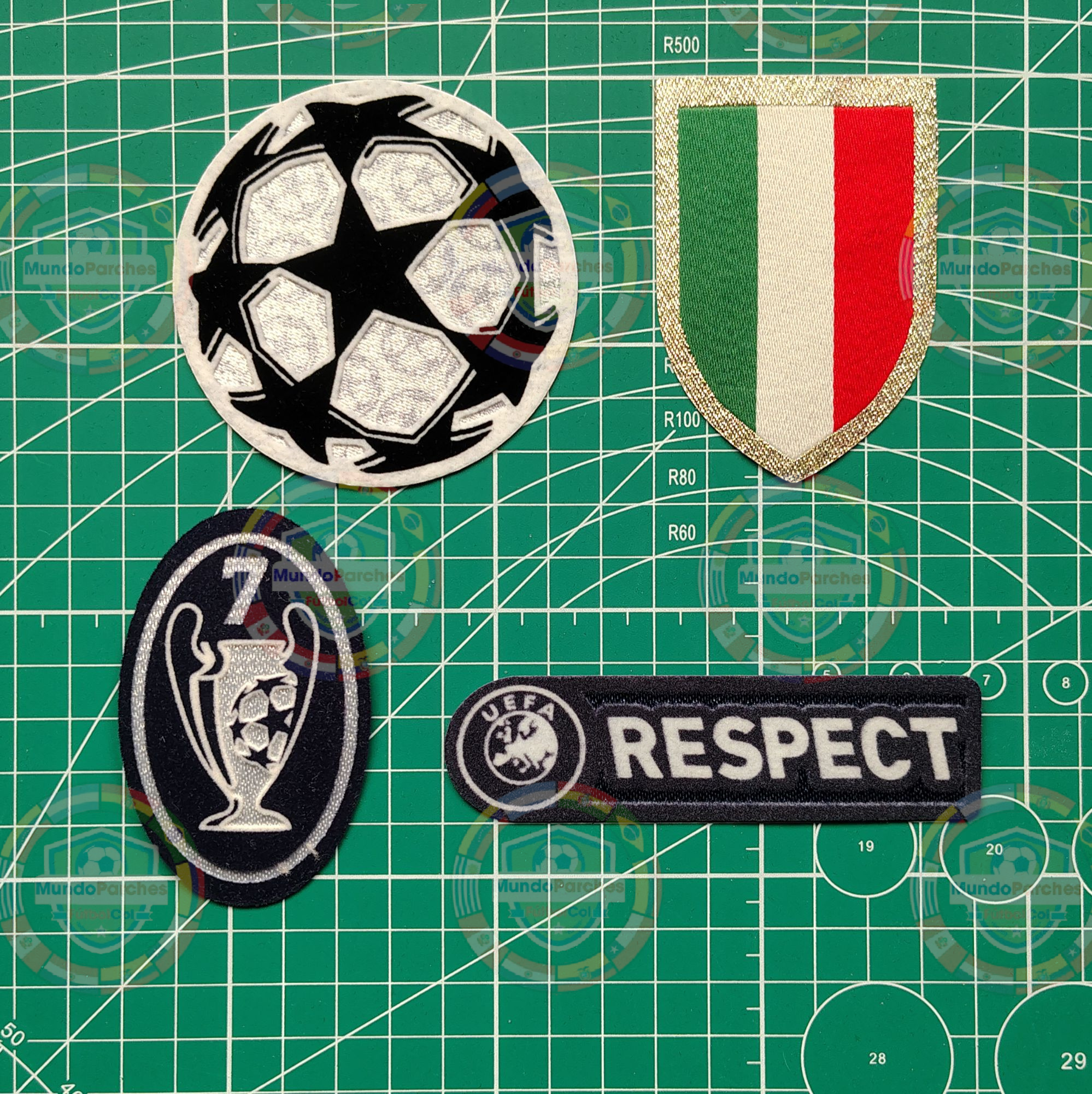 Set Parches Champions League 2011-2012 Ac Milán