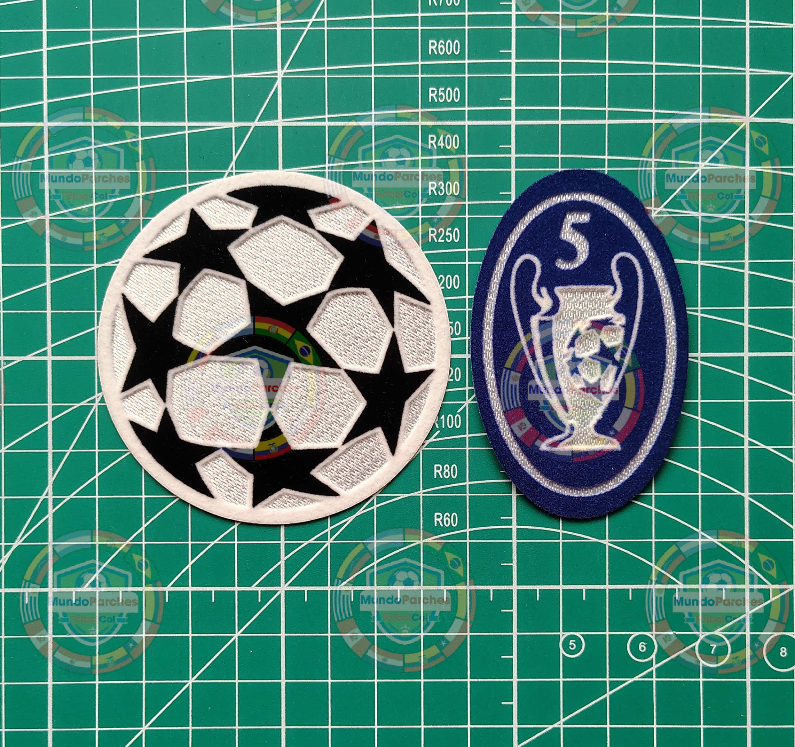 Set Parches Champions League 2000-2001 Ac Milán
