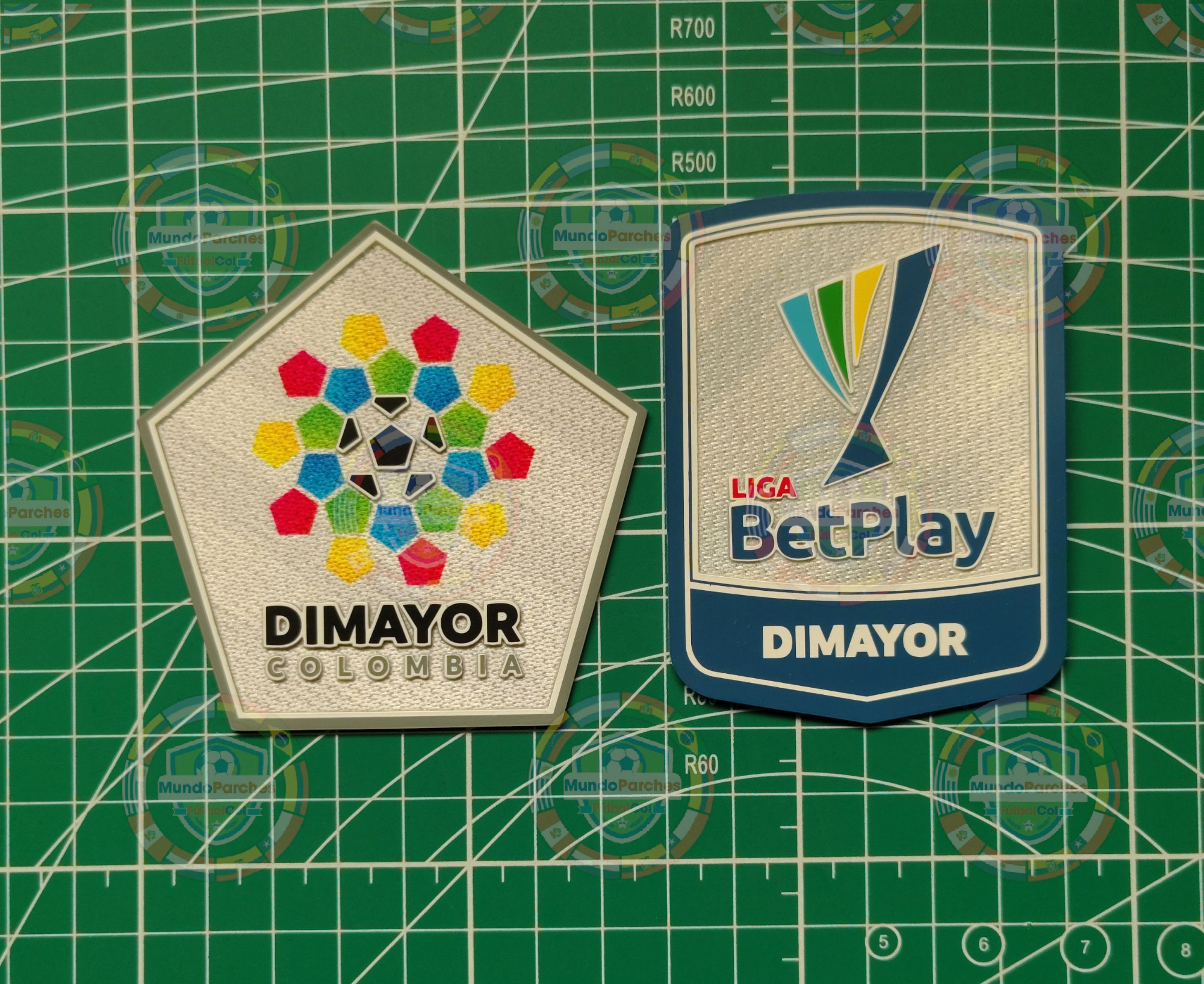 Promoción Set 2 Parches Liga Betplay 2023 Dimayor Camiseta Millonarios