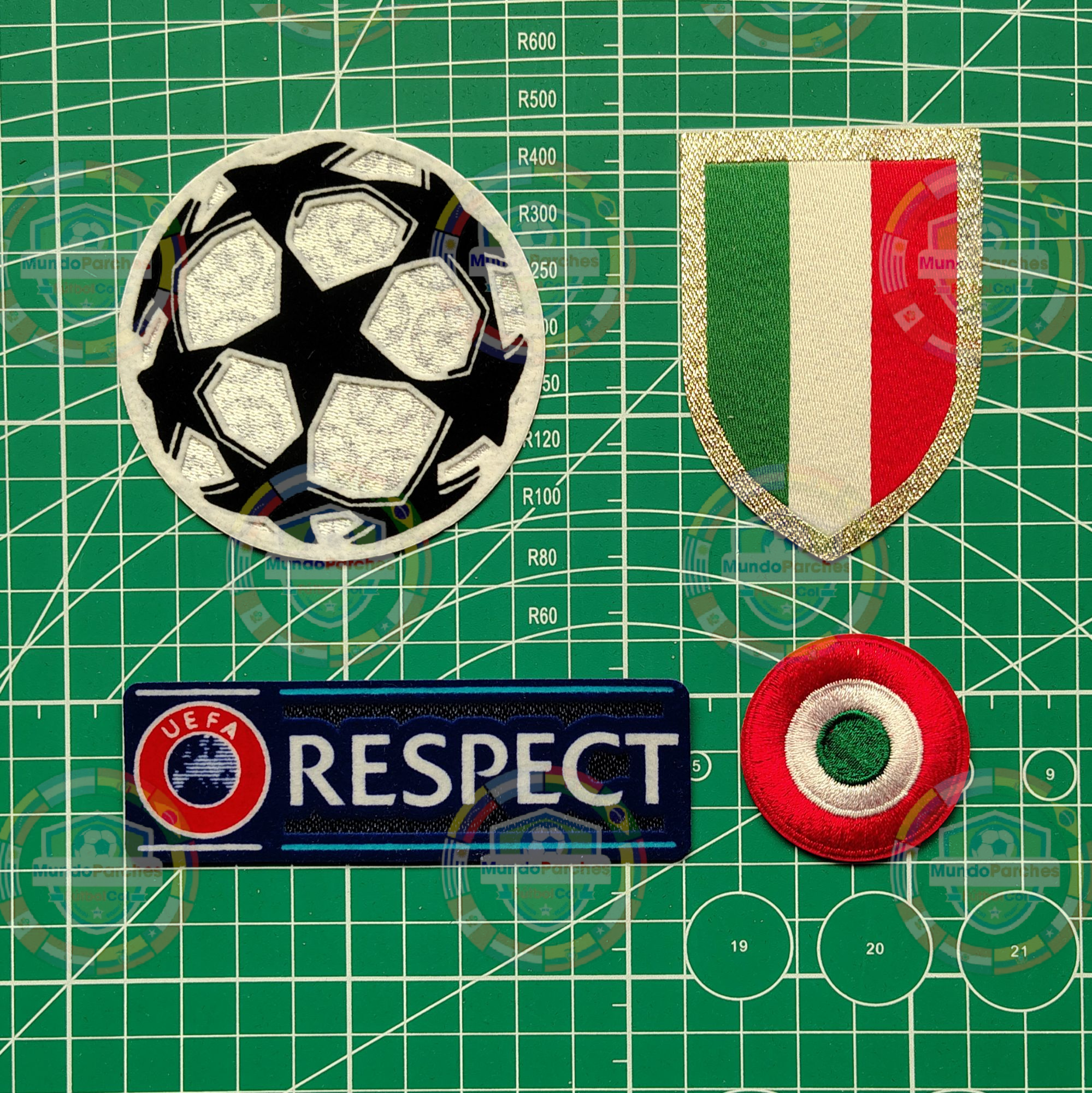 Set Parches Champions League 2016- 2017 Juventus