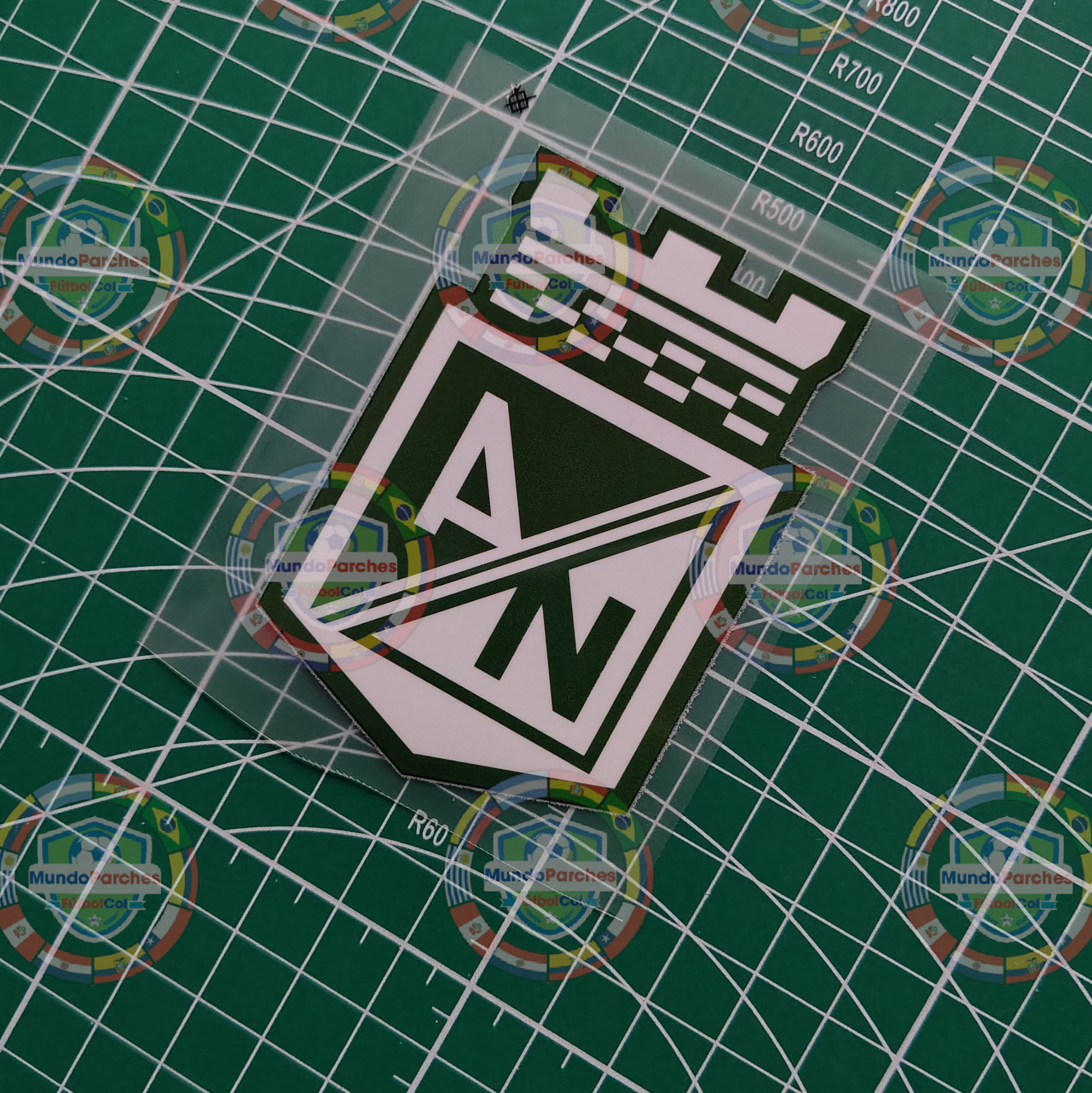 Escudo Atlético Nacional (Impreso) Blanco y Verde