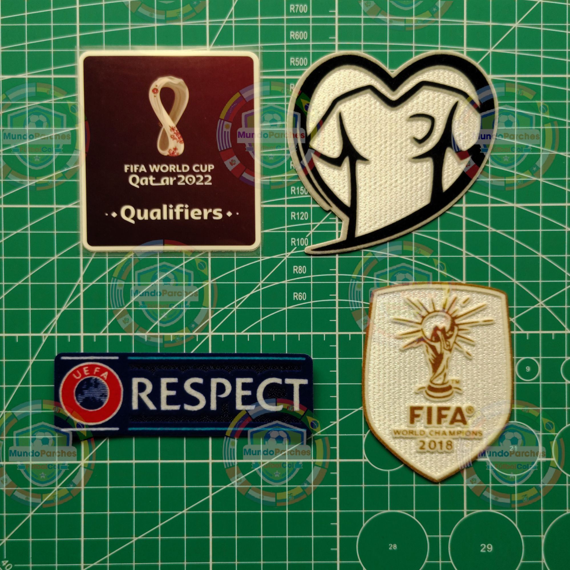 Set Parches Eliminatorias Europeas Mundial 2022 Qatar Selección Francia