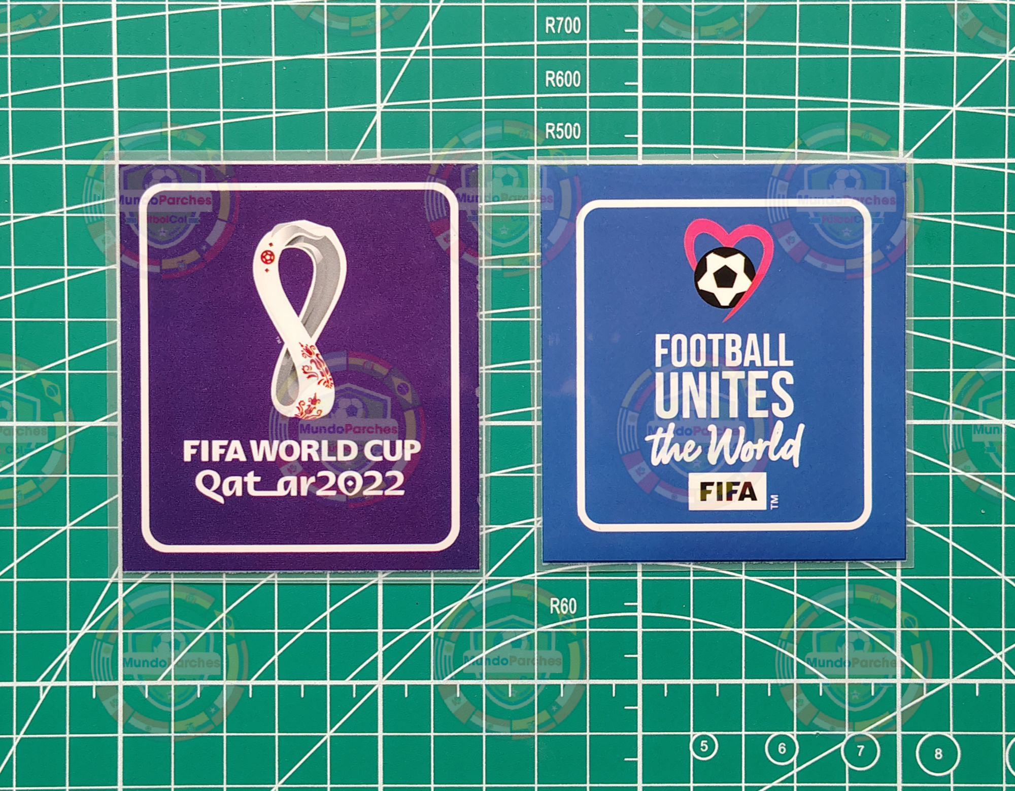 Set Parches Mundial Qatar 2022 Prendas Claras